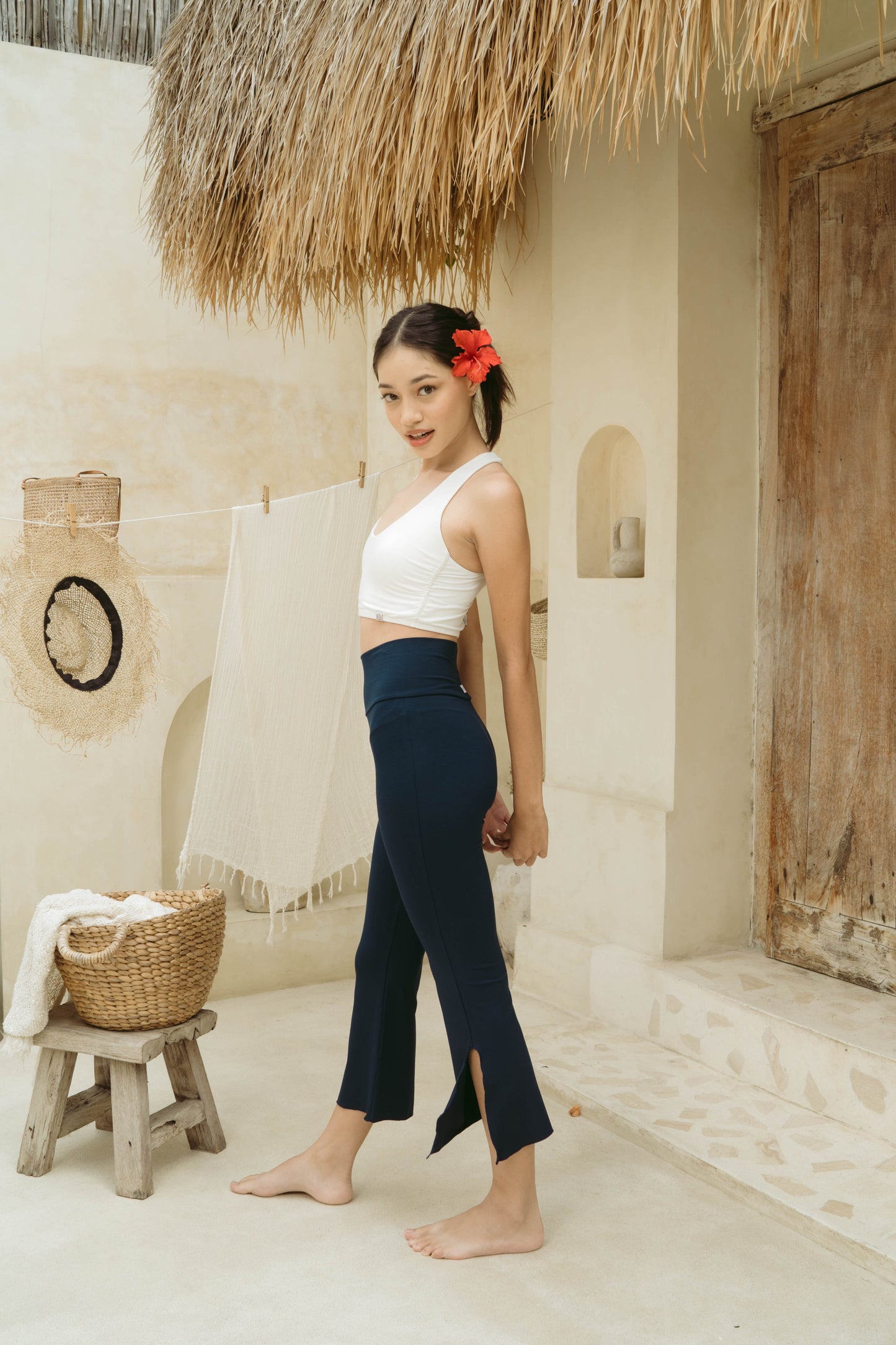 Chetna Flare Pants with Slit - Midnight