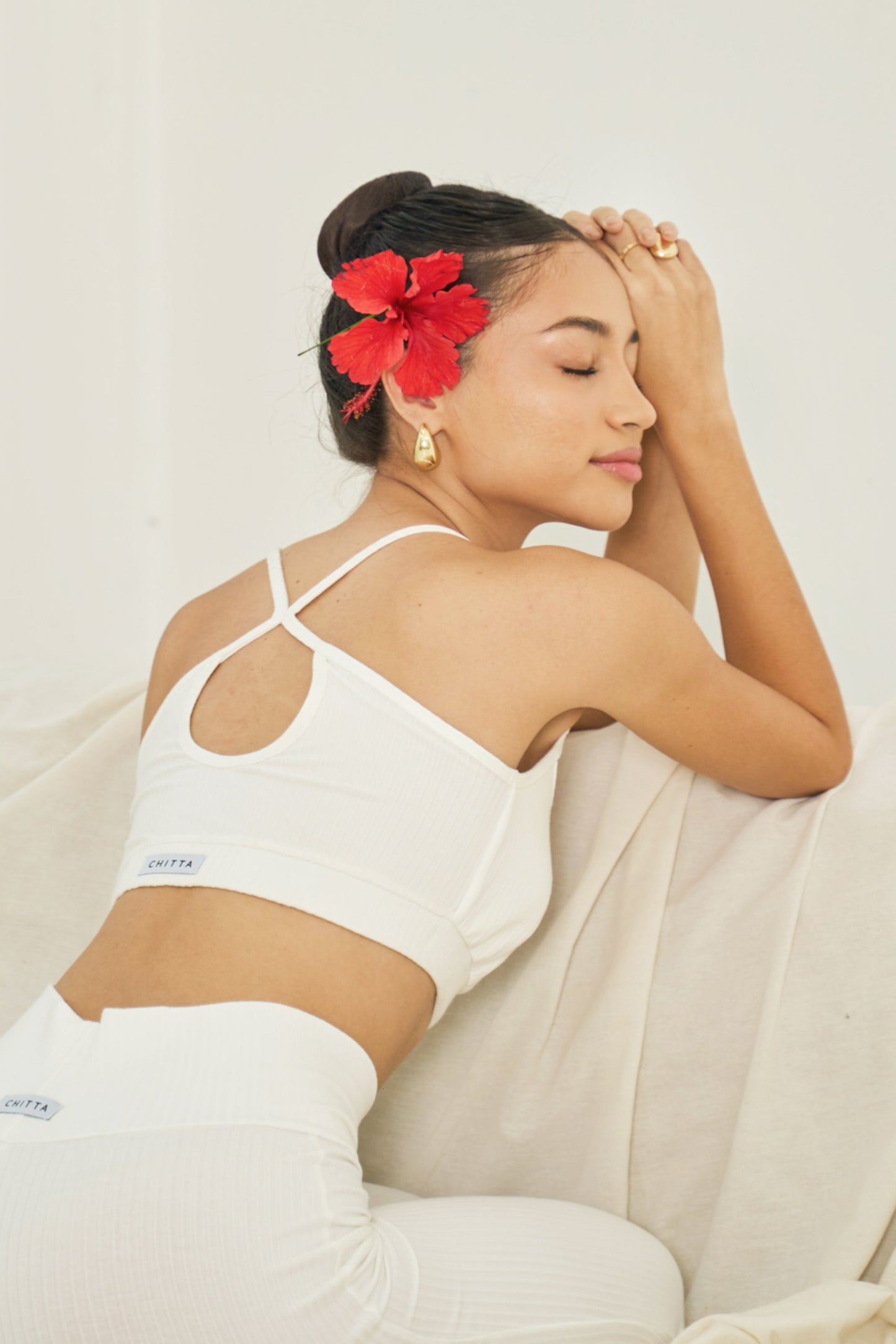 Vira Ribbed Top - Crème