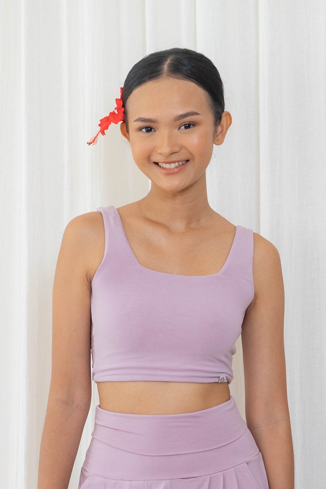 Devi Twist Back Top - Mauve
