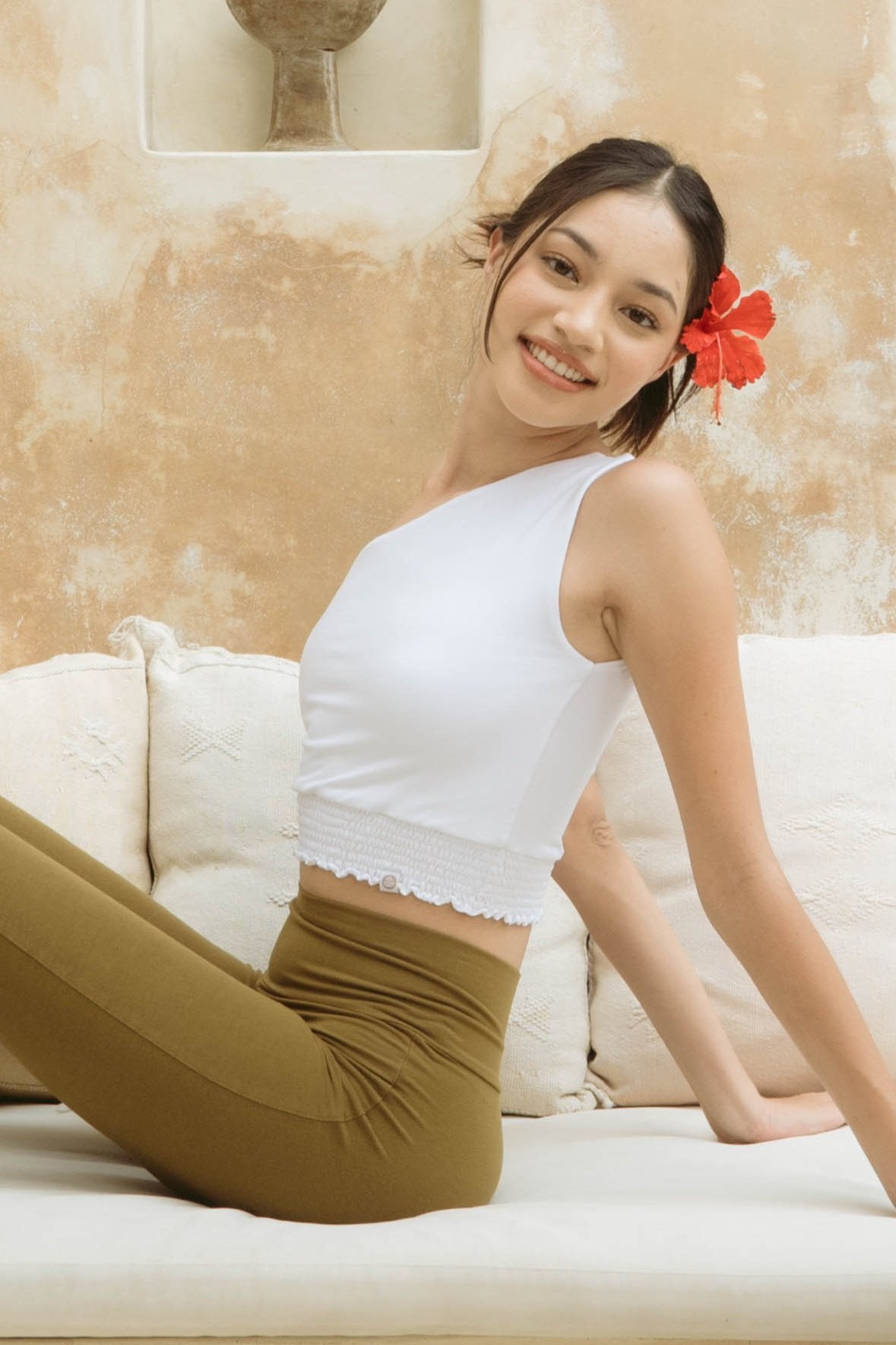 Dhyana Off-shoulder Top - White