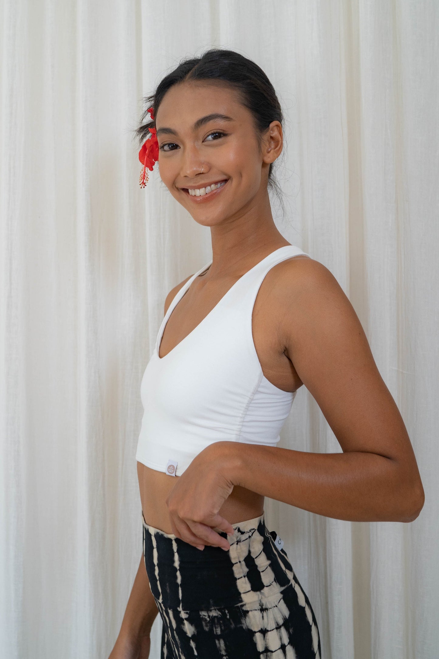 Nidra Cross Top - Coconut Milk