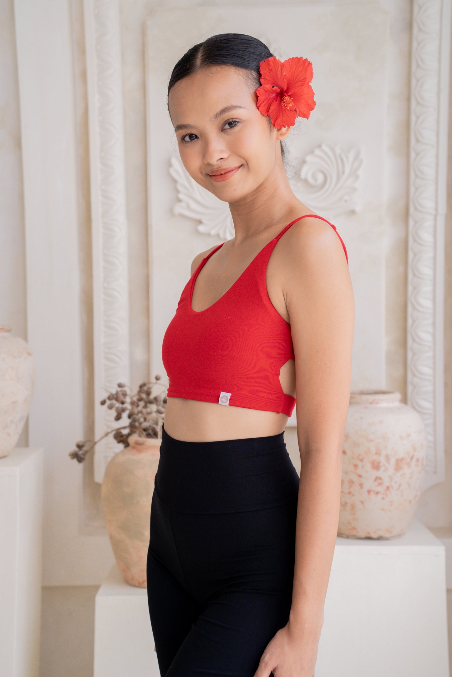 Dhara Strappy Back Top - Chilli