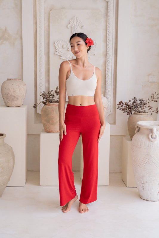 Mana Straight Pants - Chilli