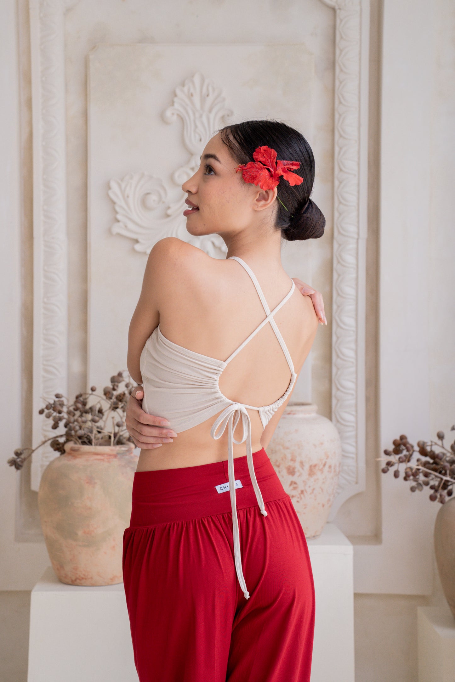 Turiya Halter-neck Top - Seashell