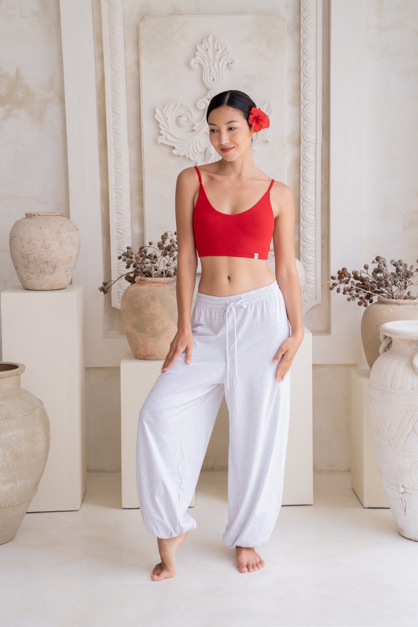 Soma Wide Joggers - Melange Gray