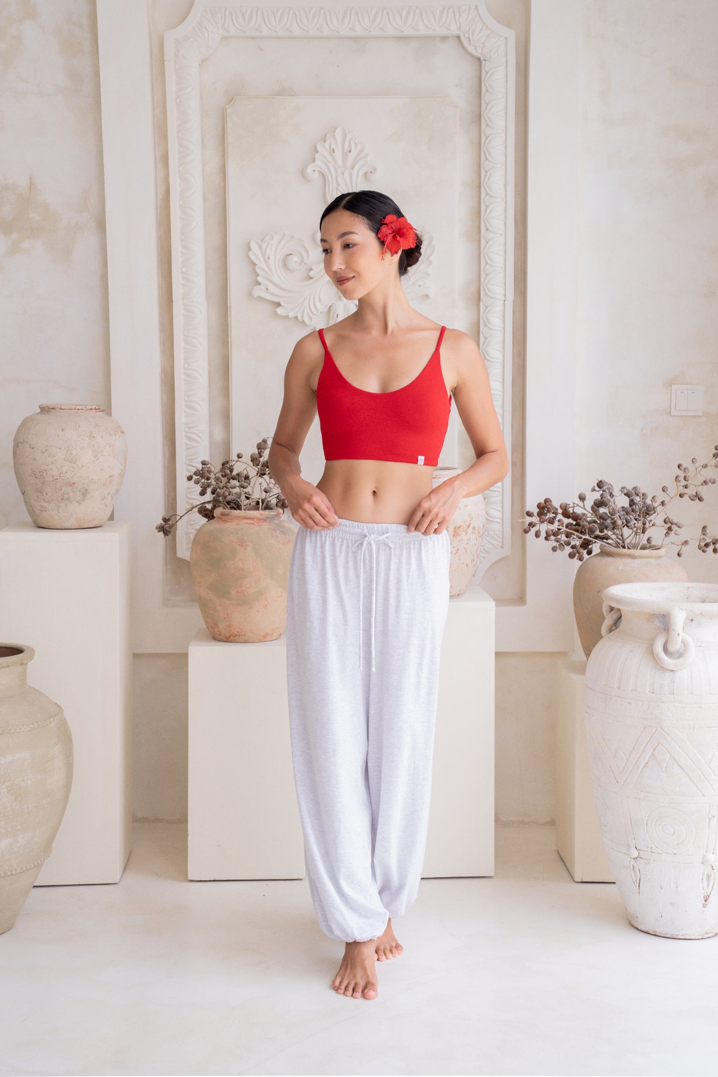 Soma Wide Joggers - Melange Gray