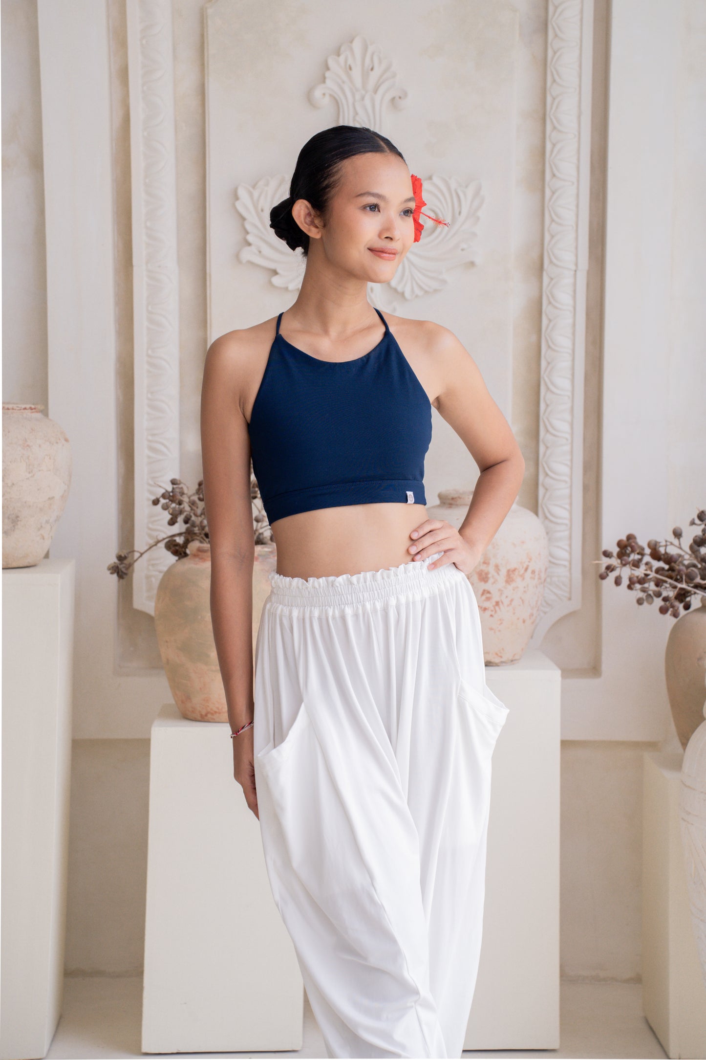 Ananda Cross Back Top - Midnight