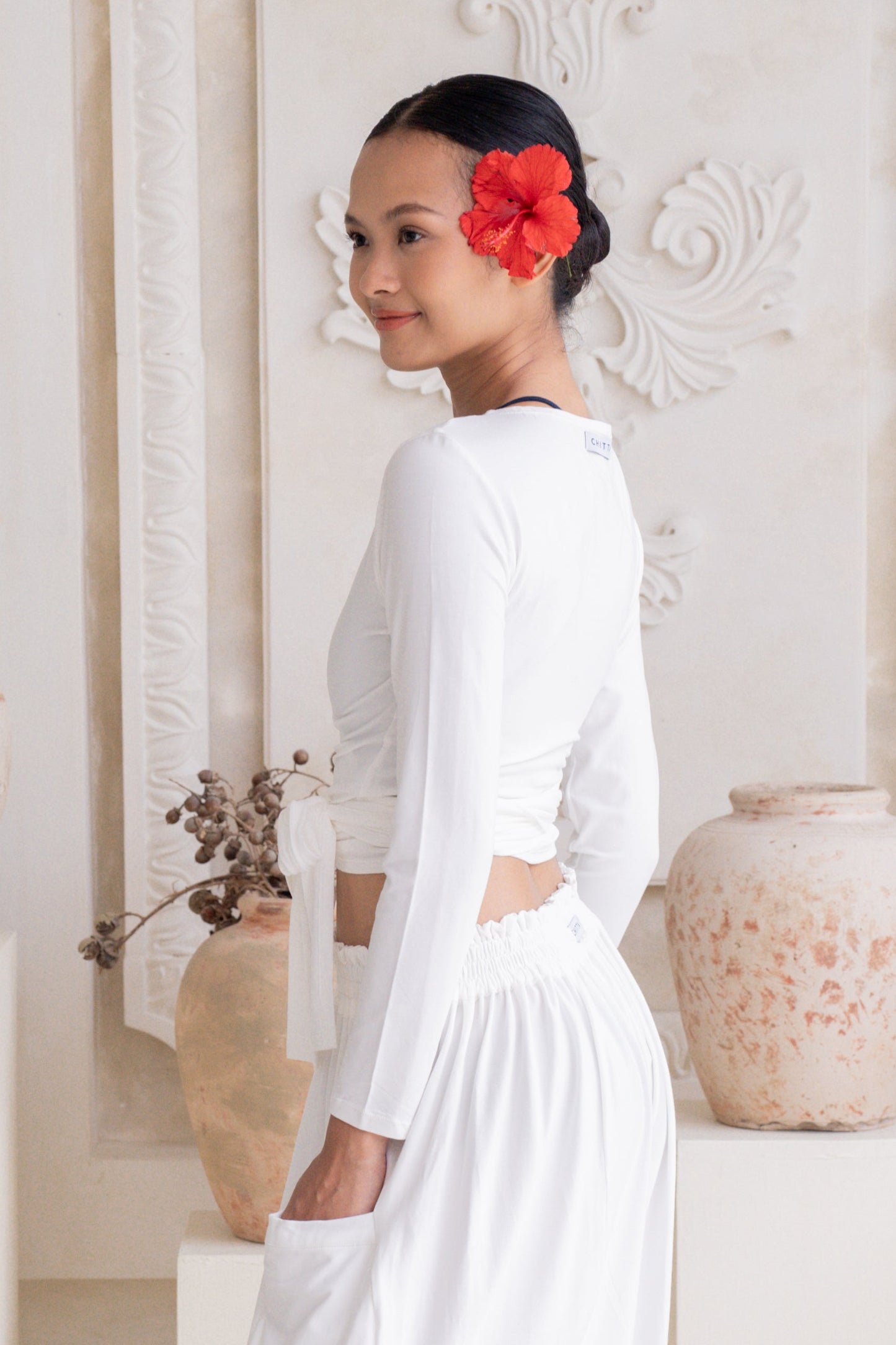 Sara Wrap Cardigan - Coconut Milk