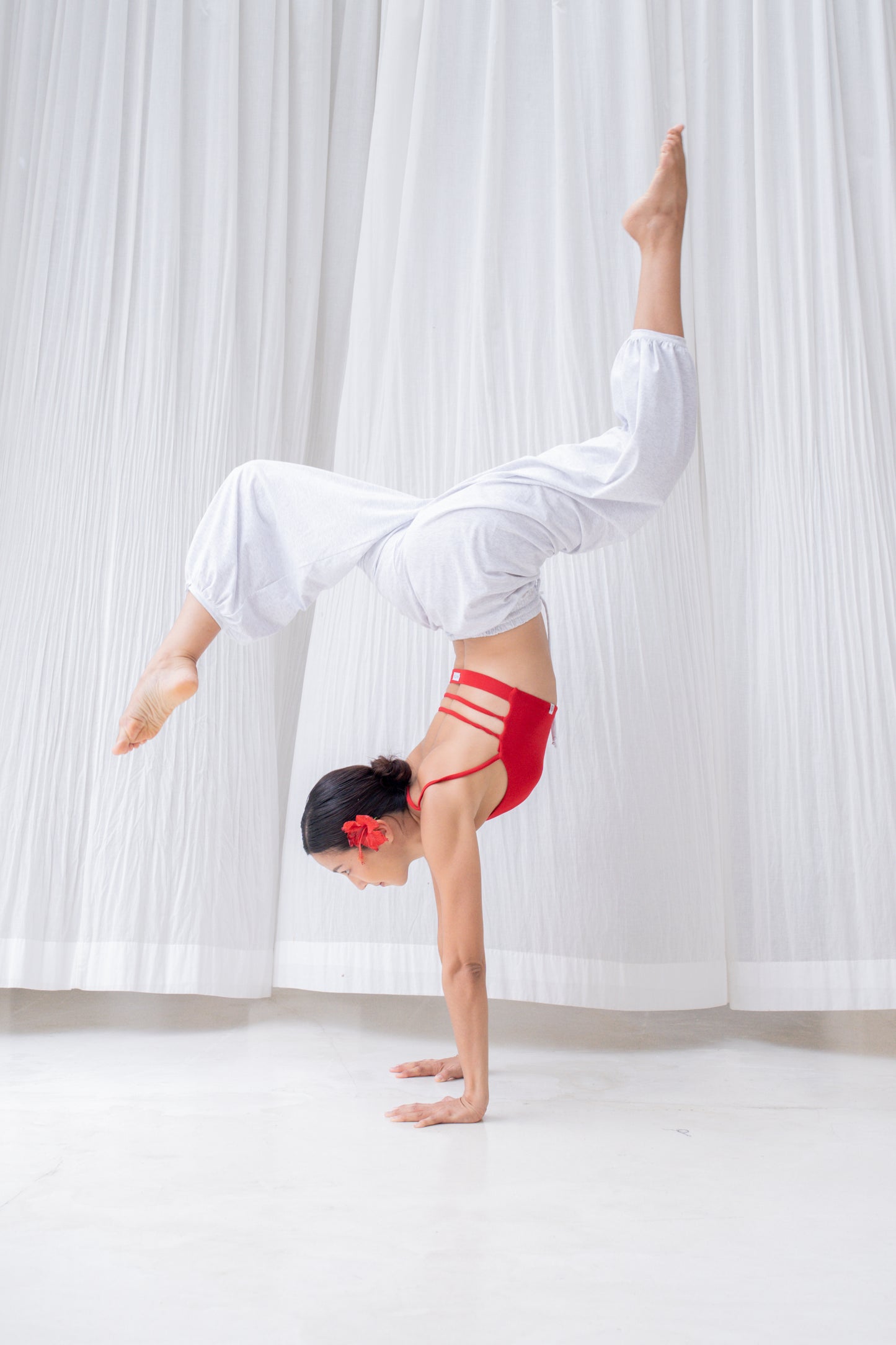 Soma Wide Joggers - Melange Gray