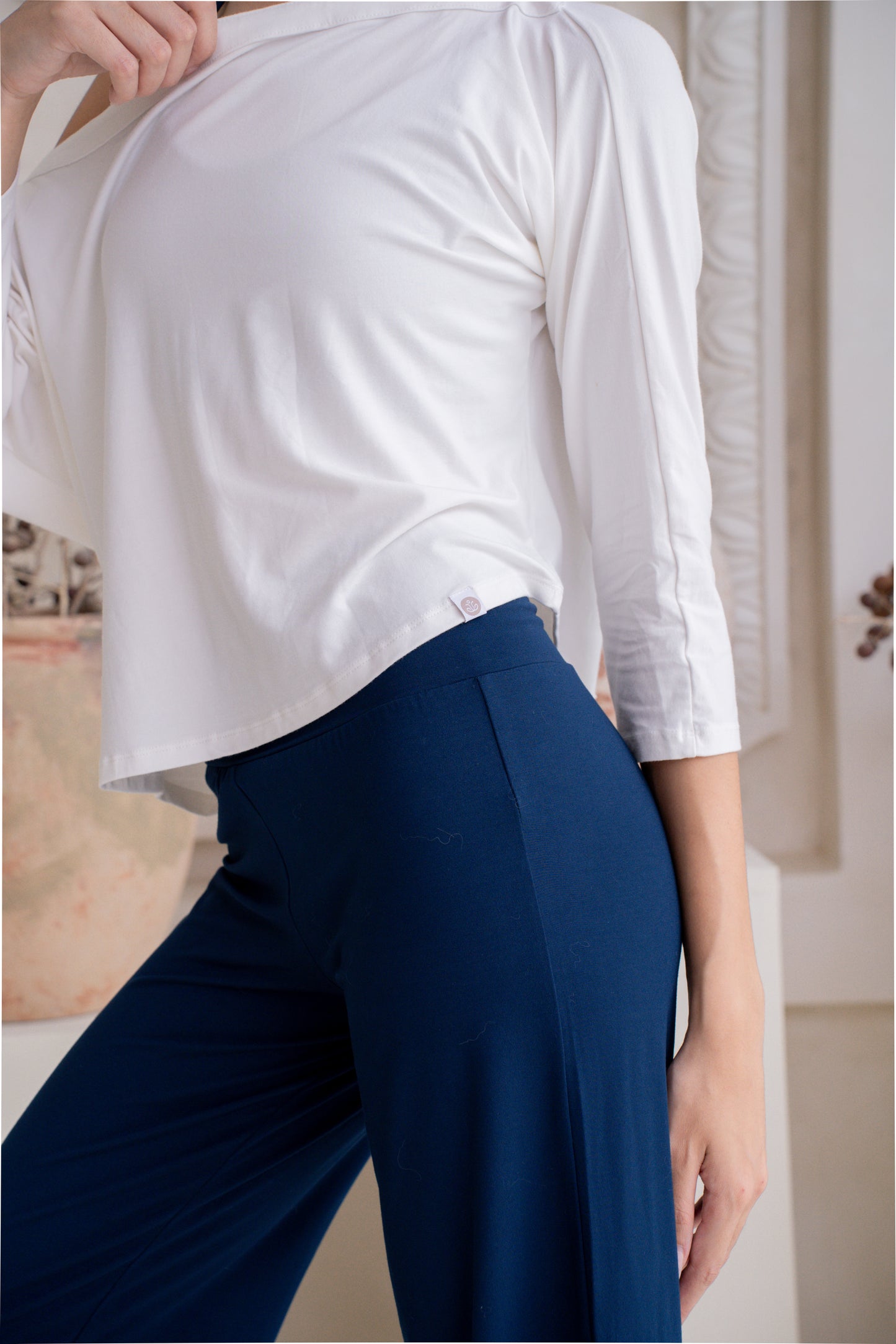 Nadi Off-Shoulder Drape - Coconut Milk