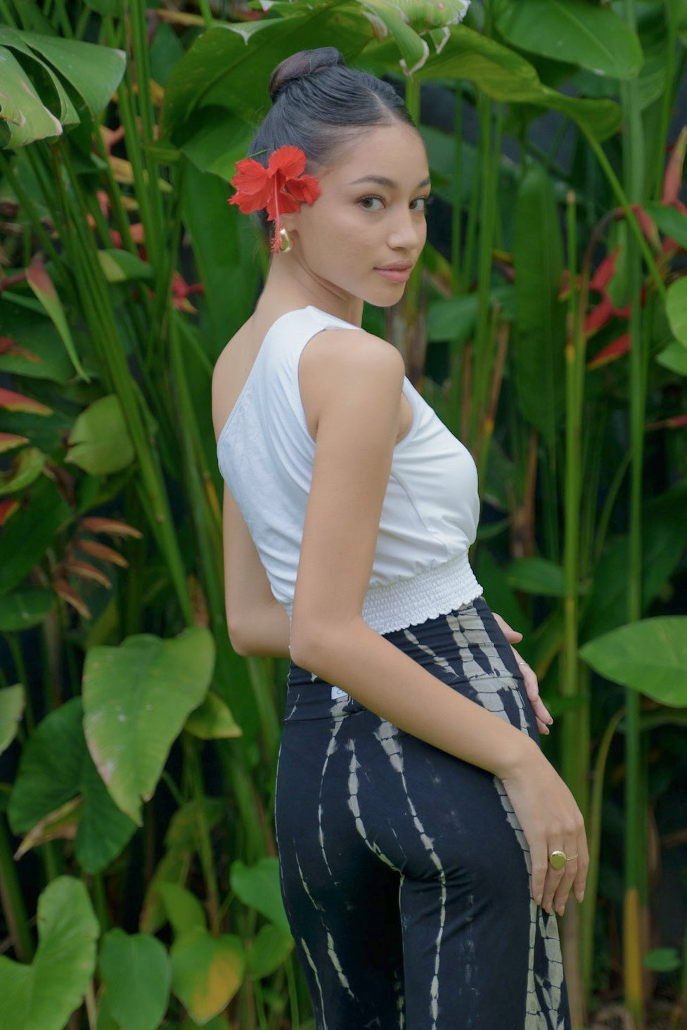 (Premium Modal) Dhyana Off-shoulder Top - White