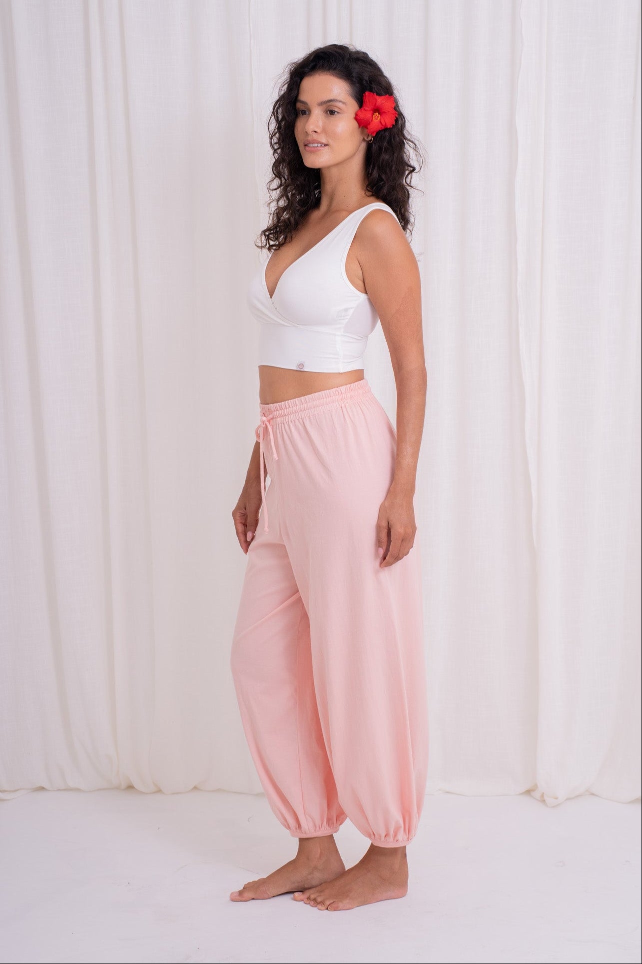 Soma Wide Joggers - Peach