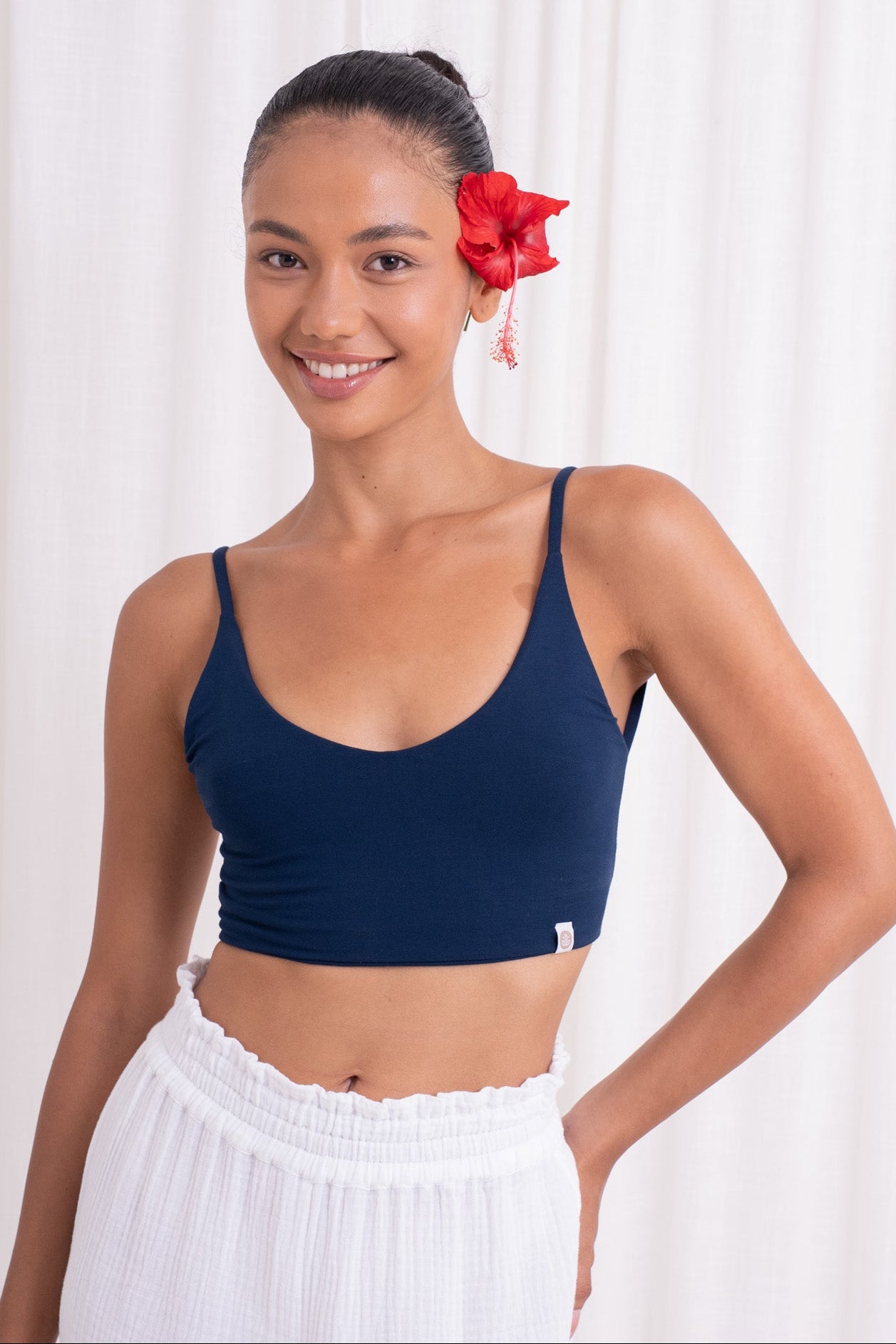 Dhara Strappy Back Top - Midnight