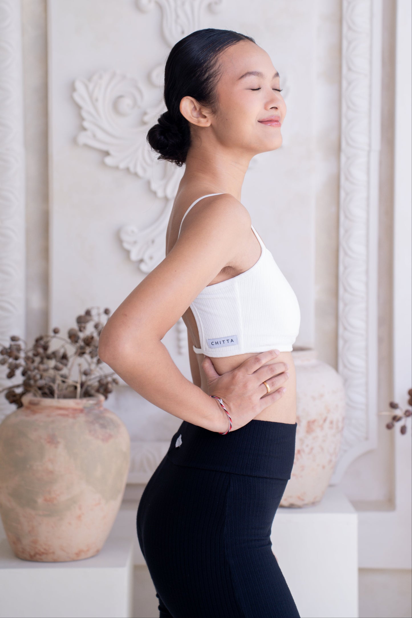 Tara Ribbed Top - Crème