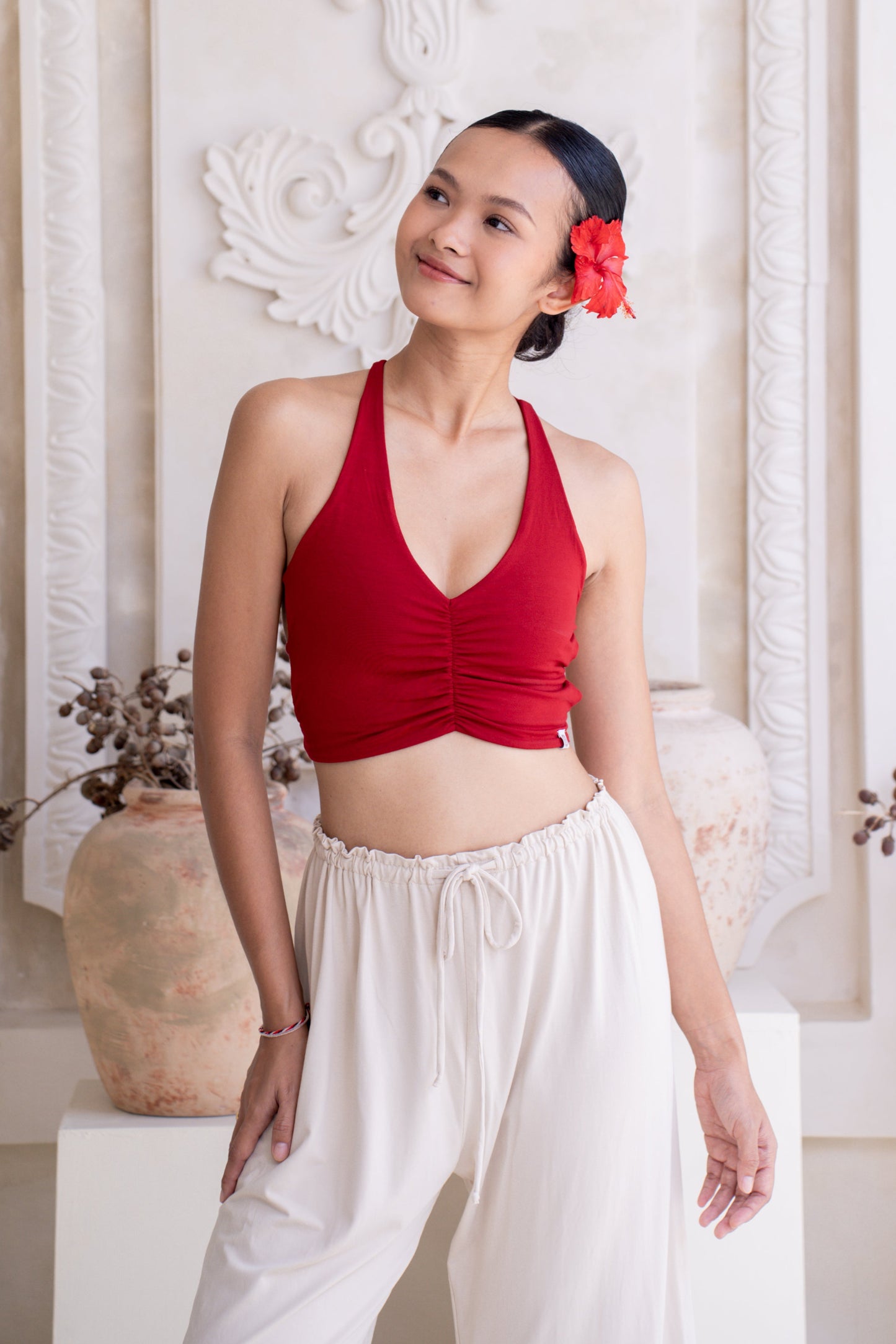 Kaya Strapline Top - Wild Rose