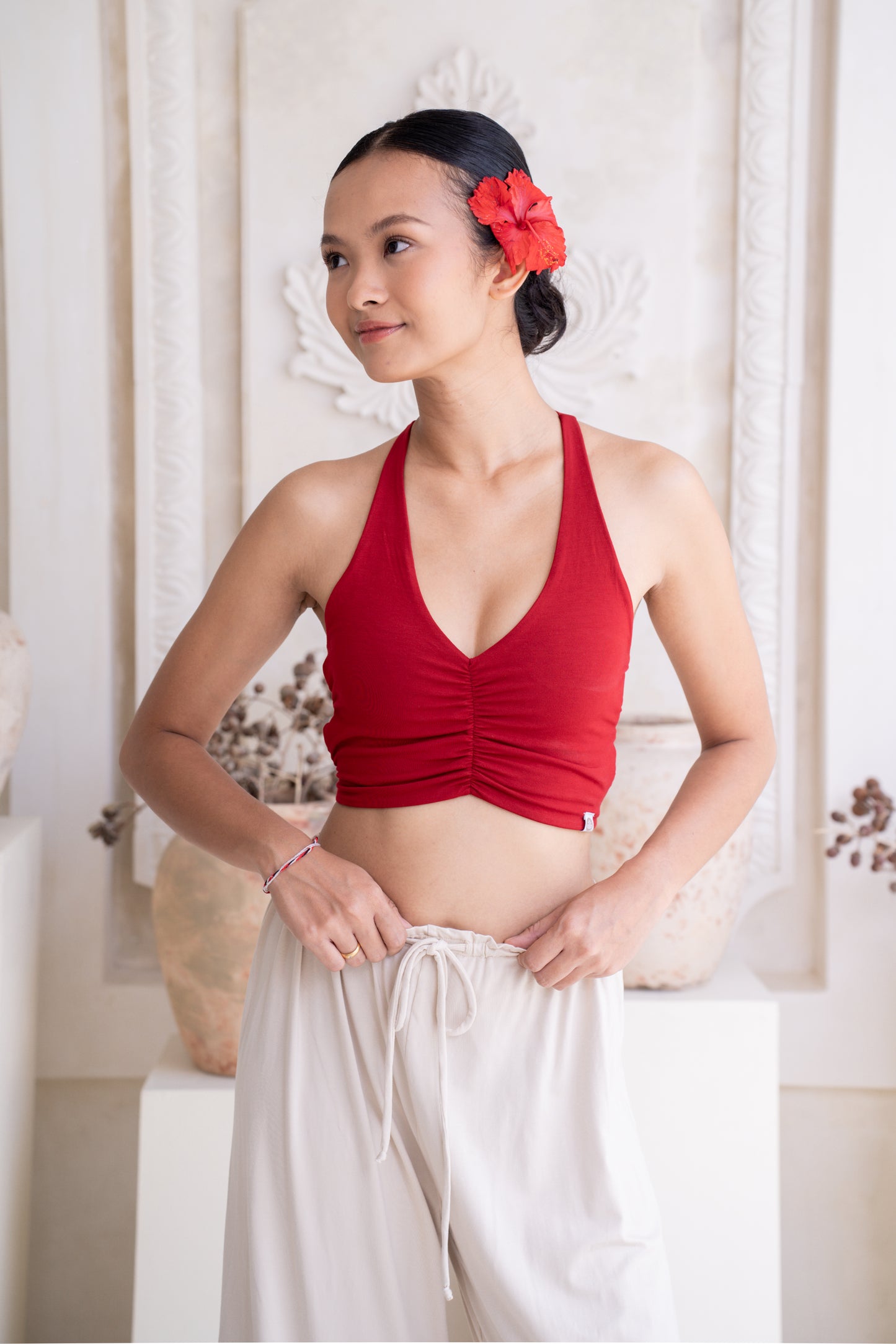Kaya Strapline Top - Wild Rose