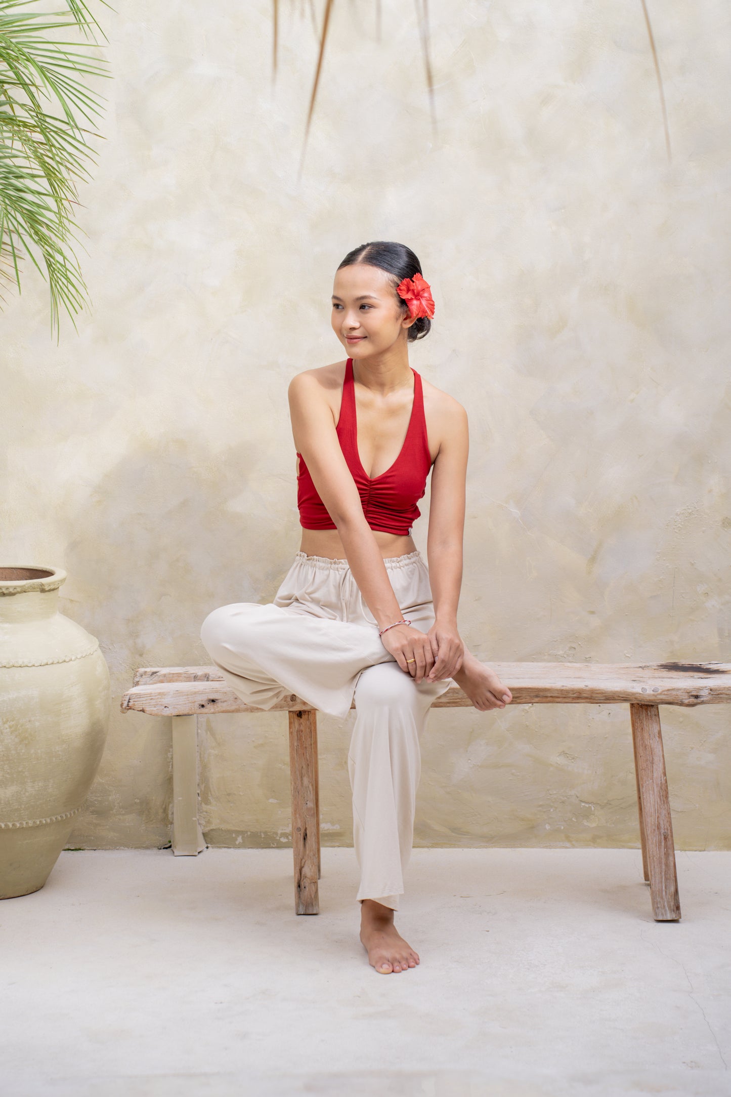 Kaya Strapline Top - Wild Rose