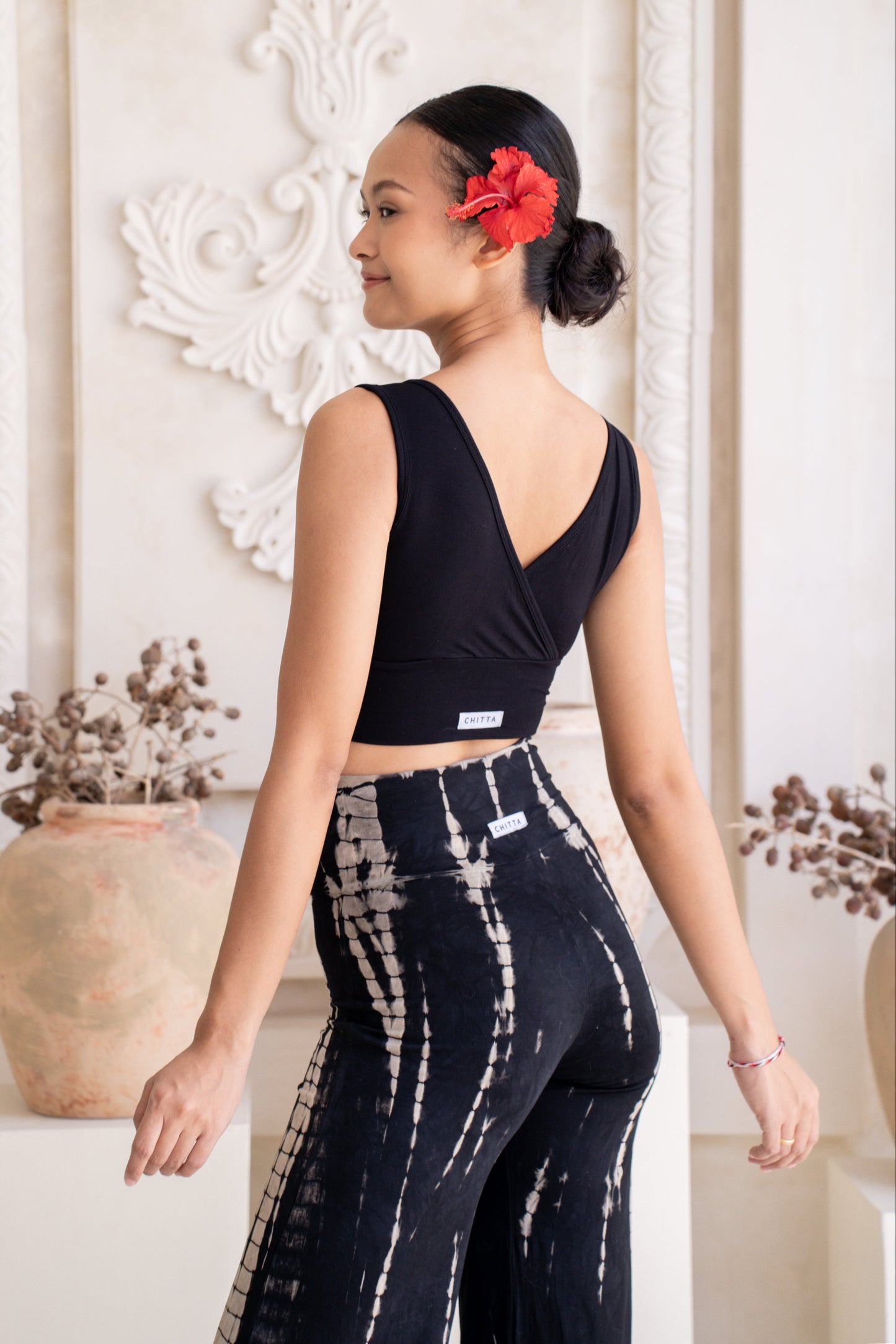Drishti Wrap Top - Black