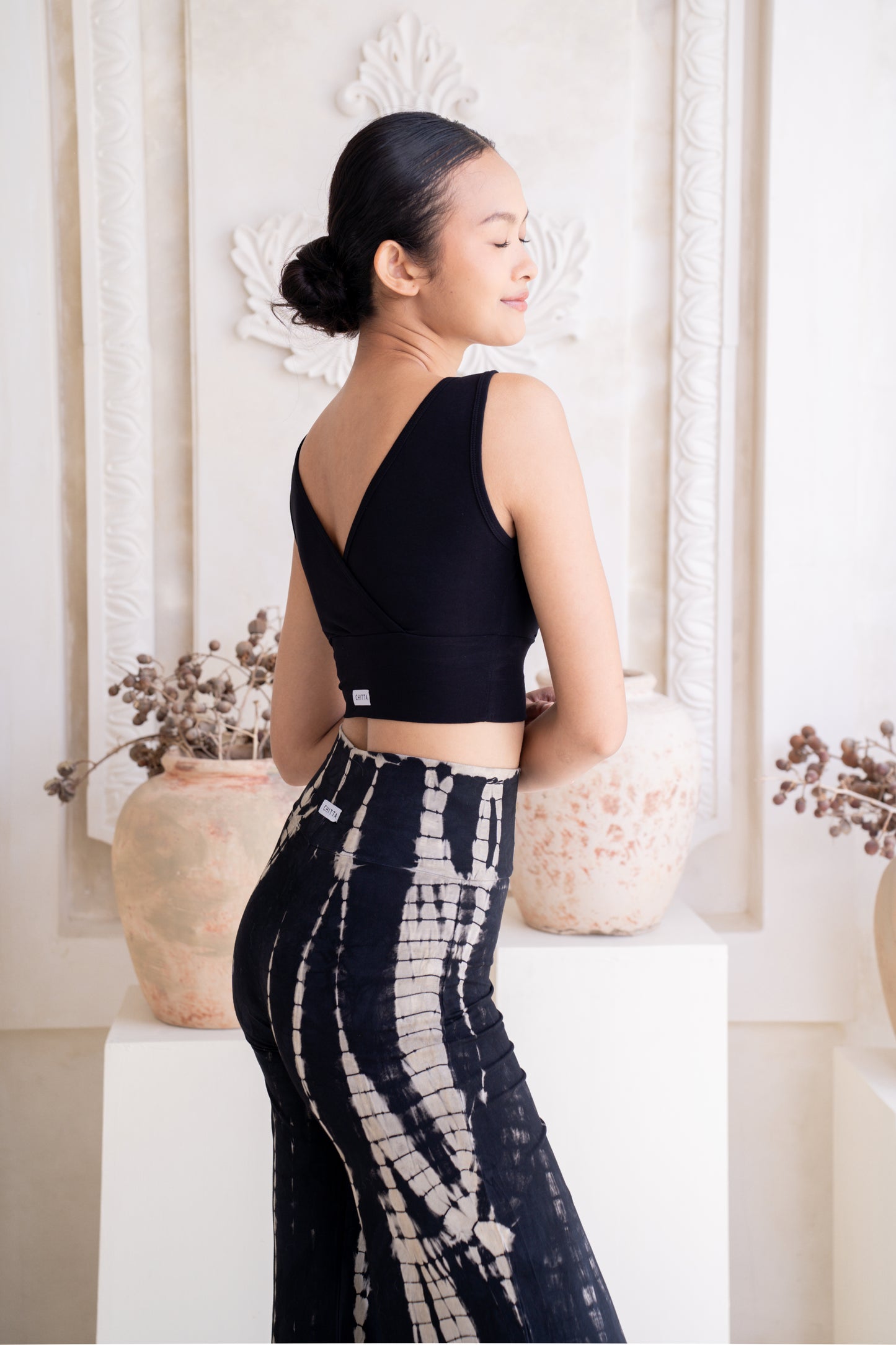 Drishti Wrap Top - Black