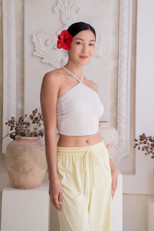 Turiya Halter-neck Top - Seashell
