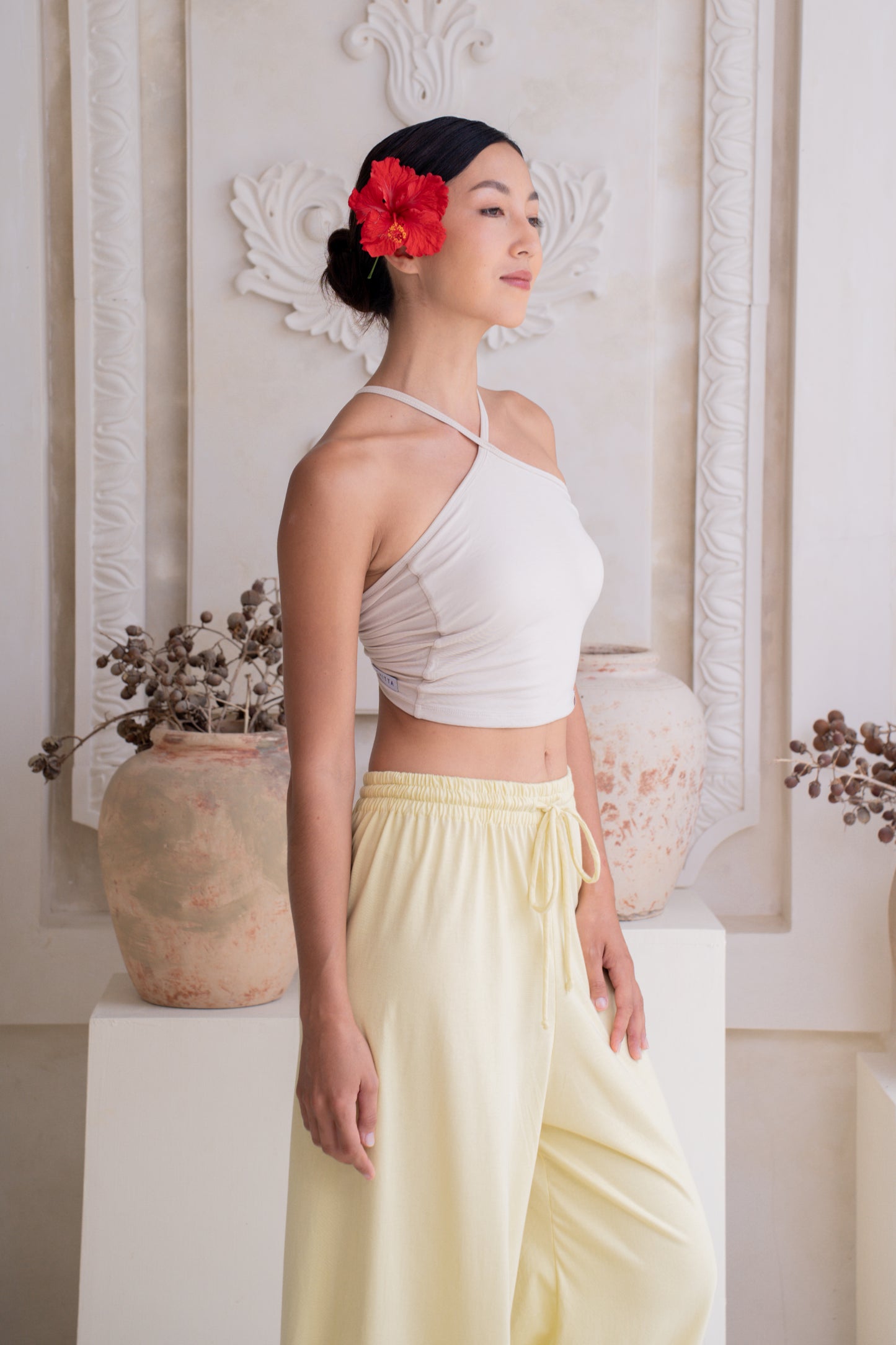 Turiya Halter-neck Top - Seashell