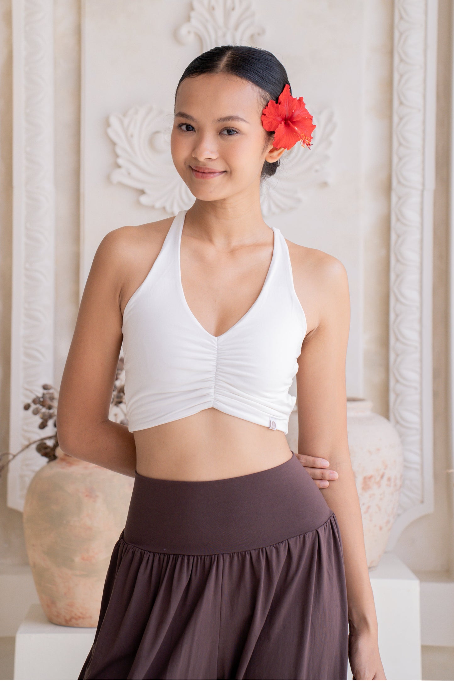 Kaya Strapline Top - Coconut Milk