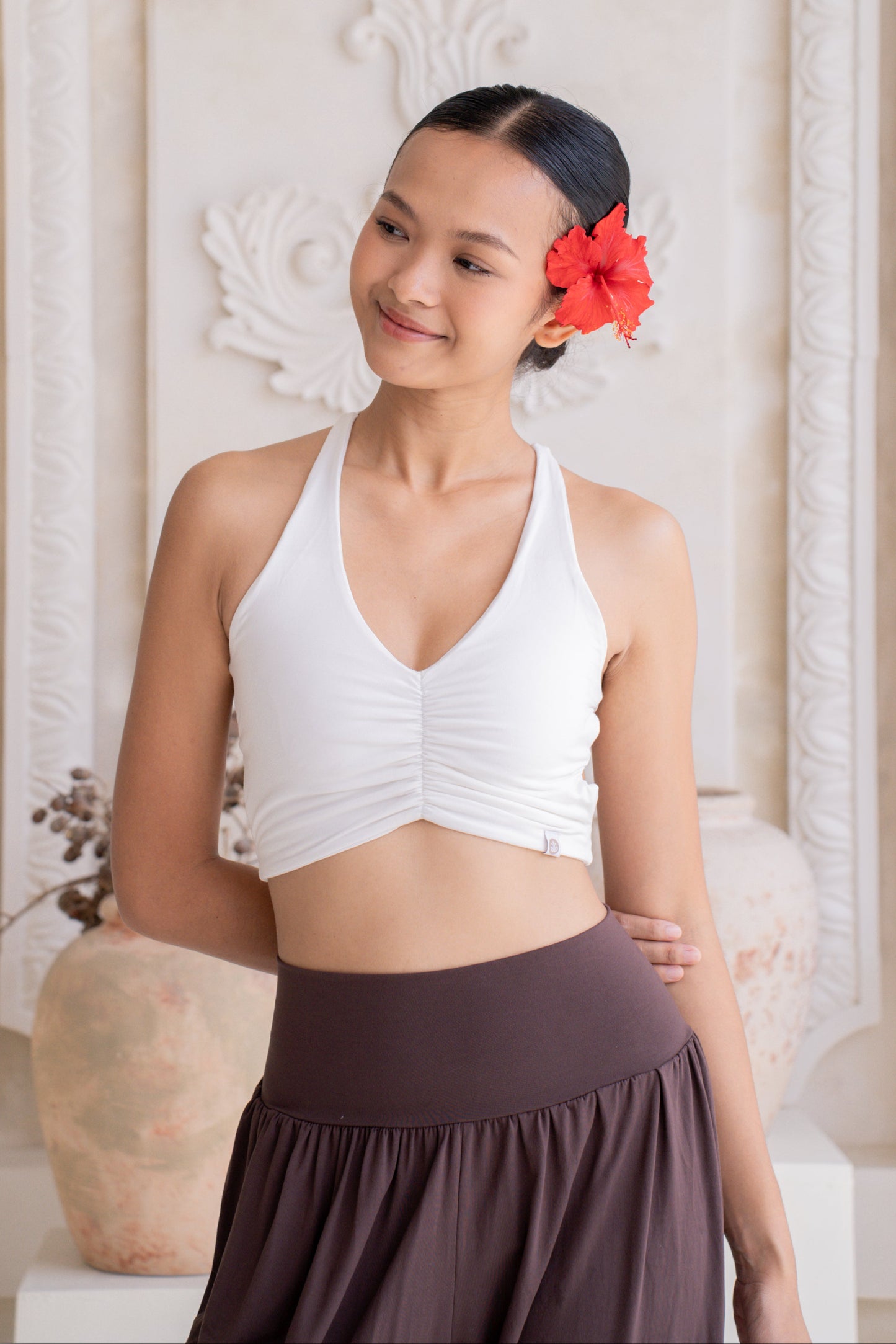 Kaya Strapline Top - Coconut Milk