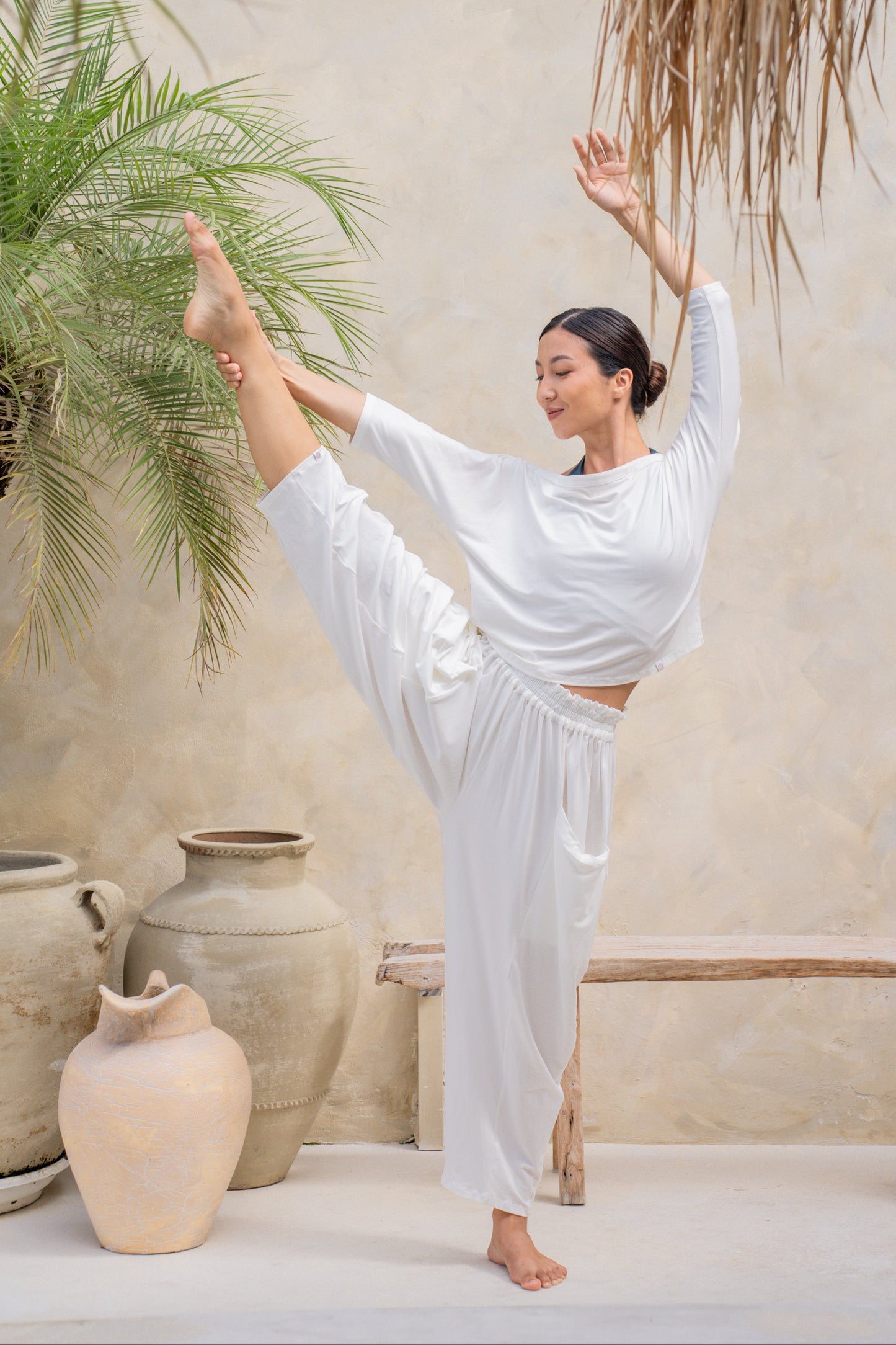 Nadi Off-Shoulder Drape - Coconut Milk