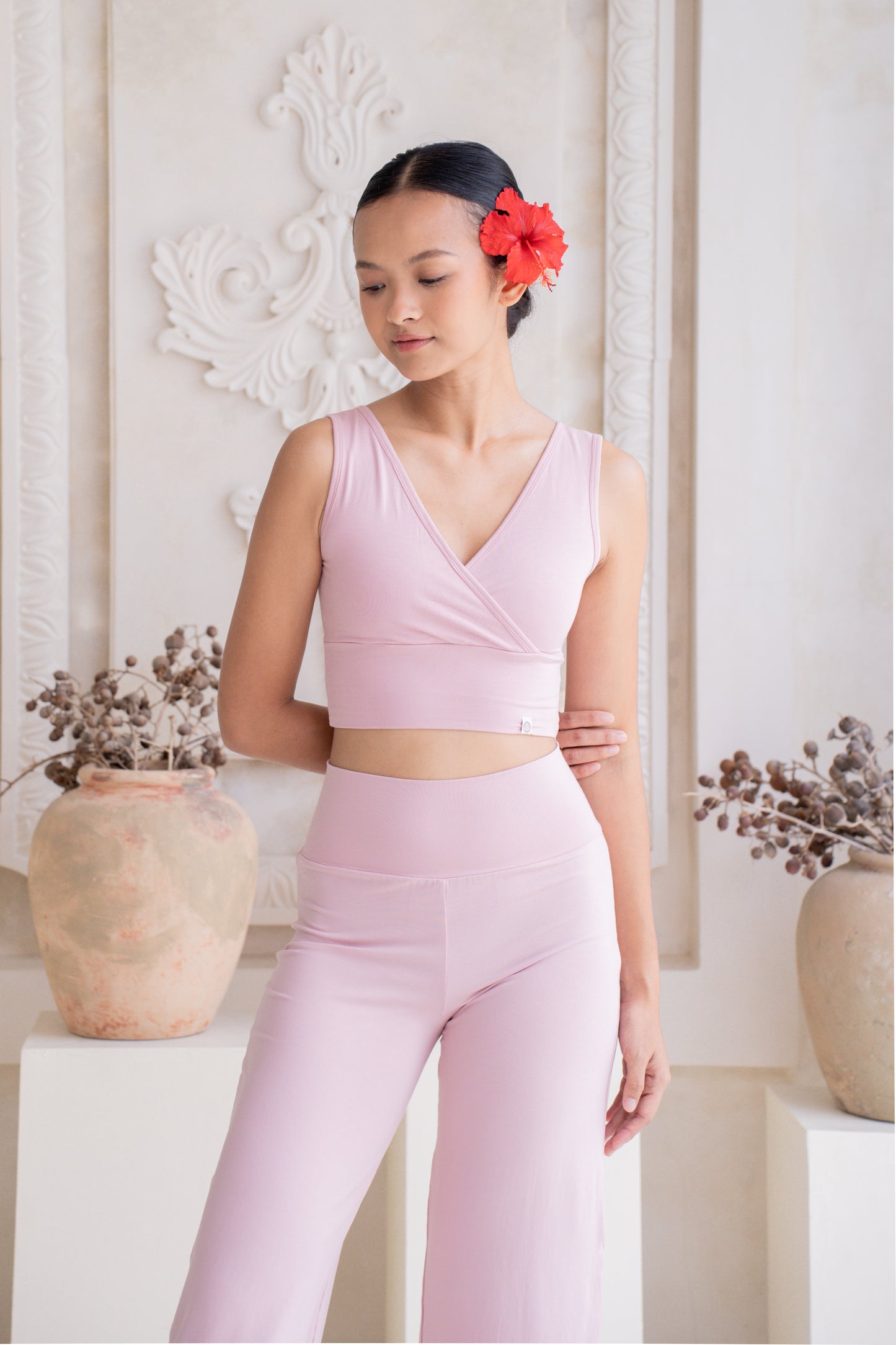 Drishti Wrap Top - Cherry Blossom