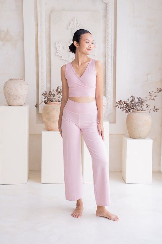 Mana Straight Pants - Cherry Blossom