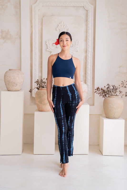 Sadhana Flare Pants - Tie-dye Navy