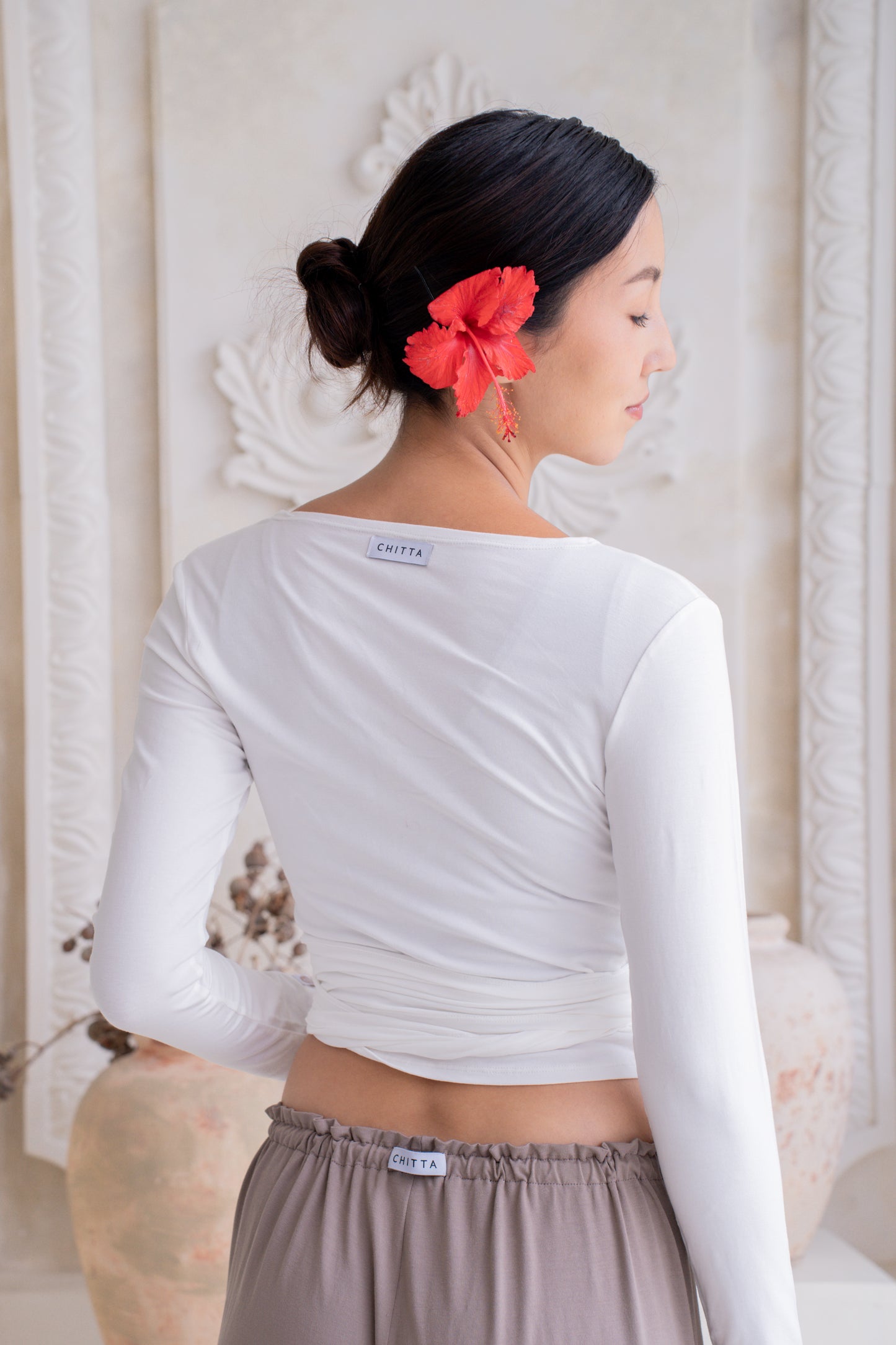Sara Wrap Cardigan - Coconut Milk