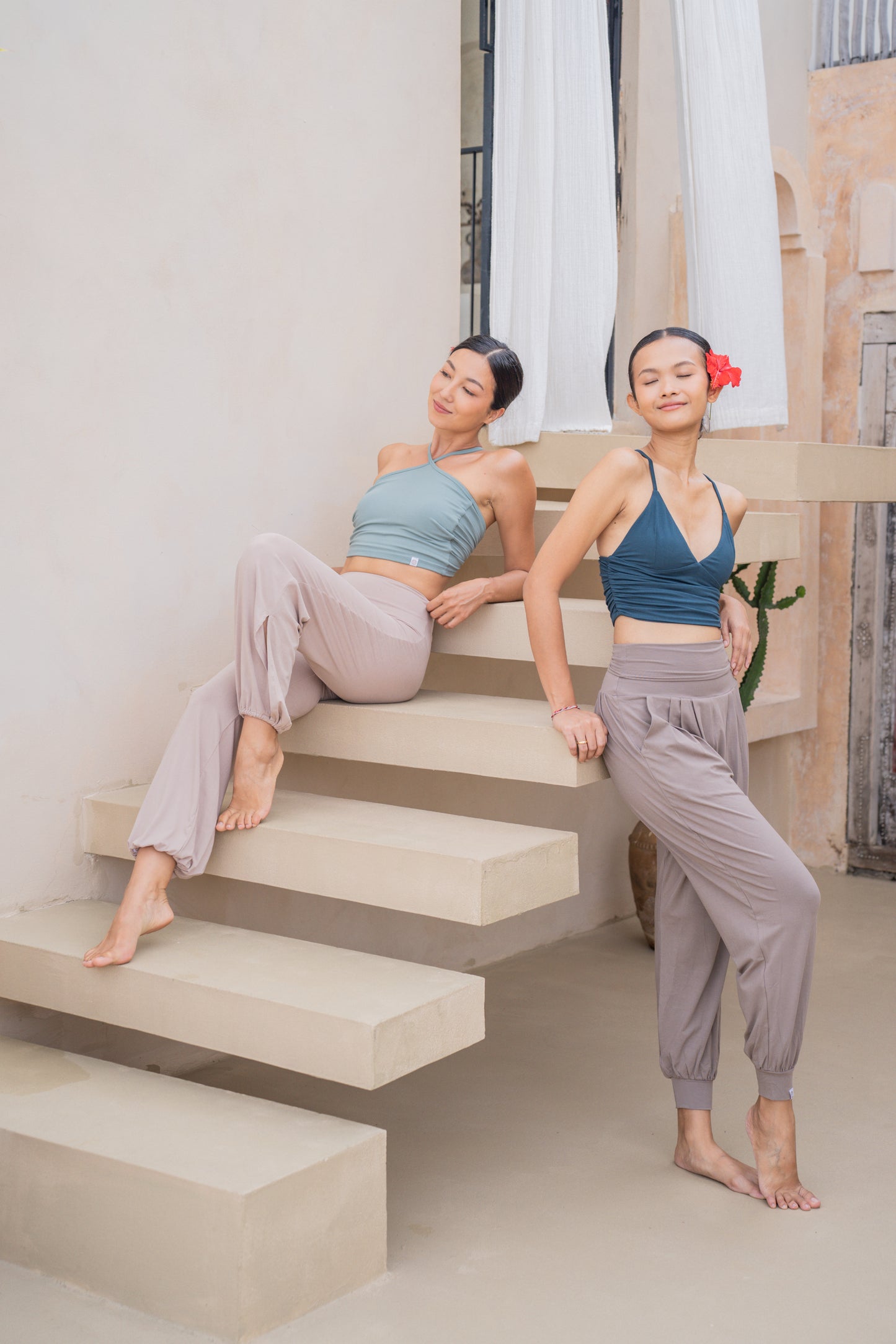 Turiya Halter-neck Top - Sage