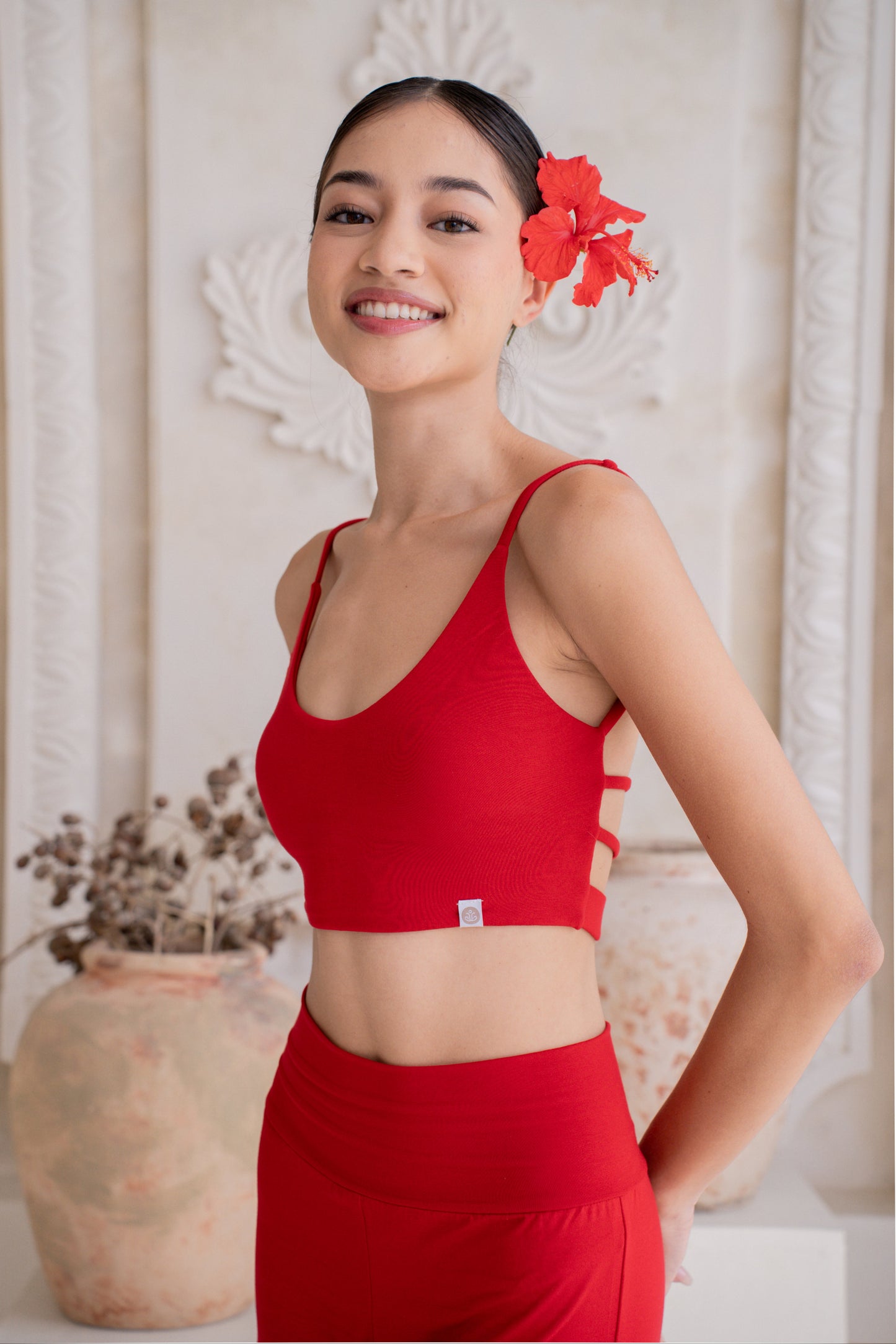 Dhara Strappy Back Top - Chilli