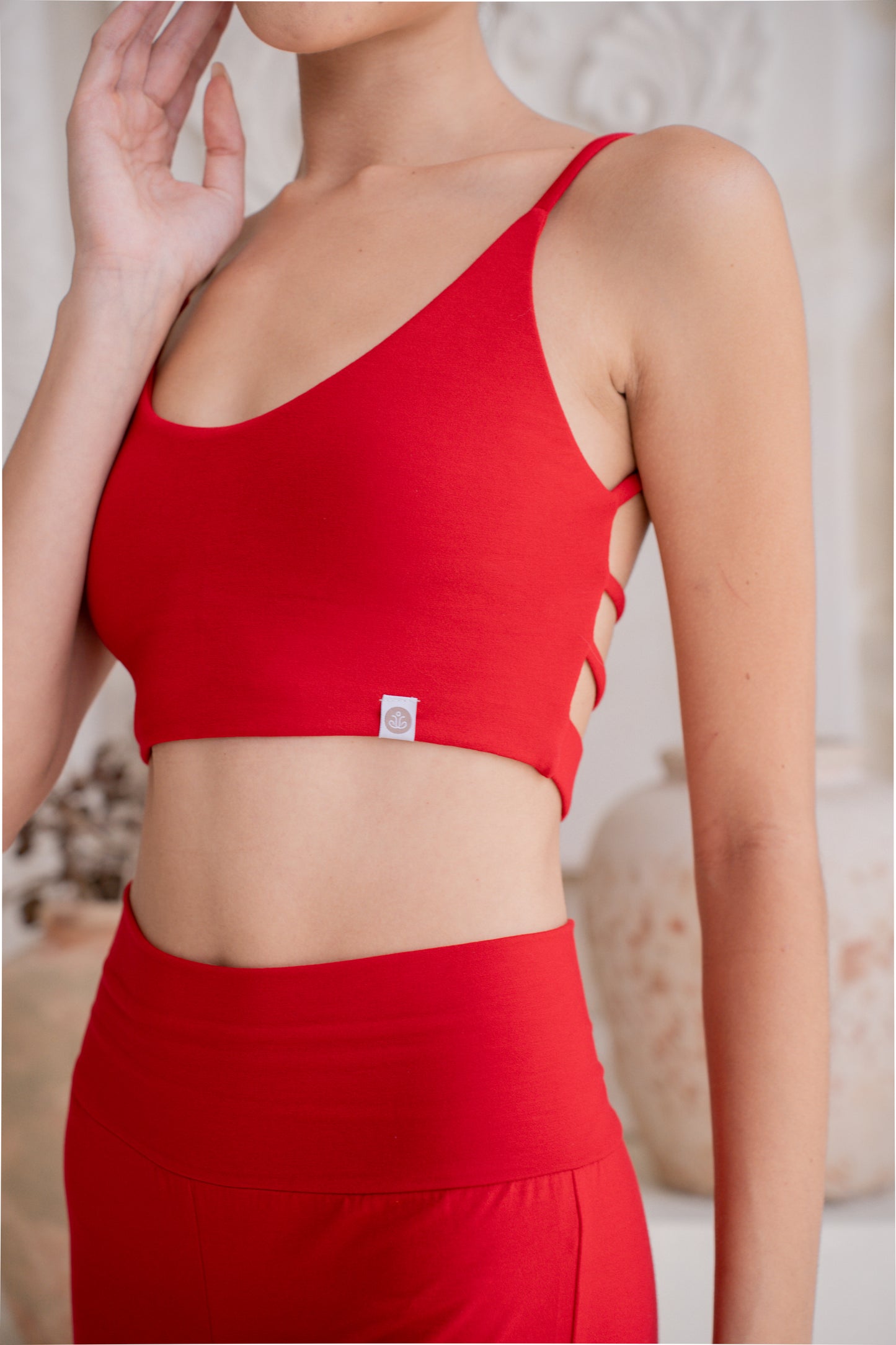 Dhara Strappy Back Top - Chilli