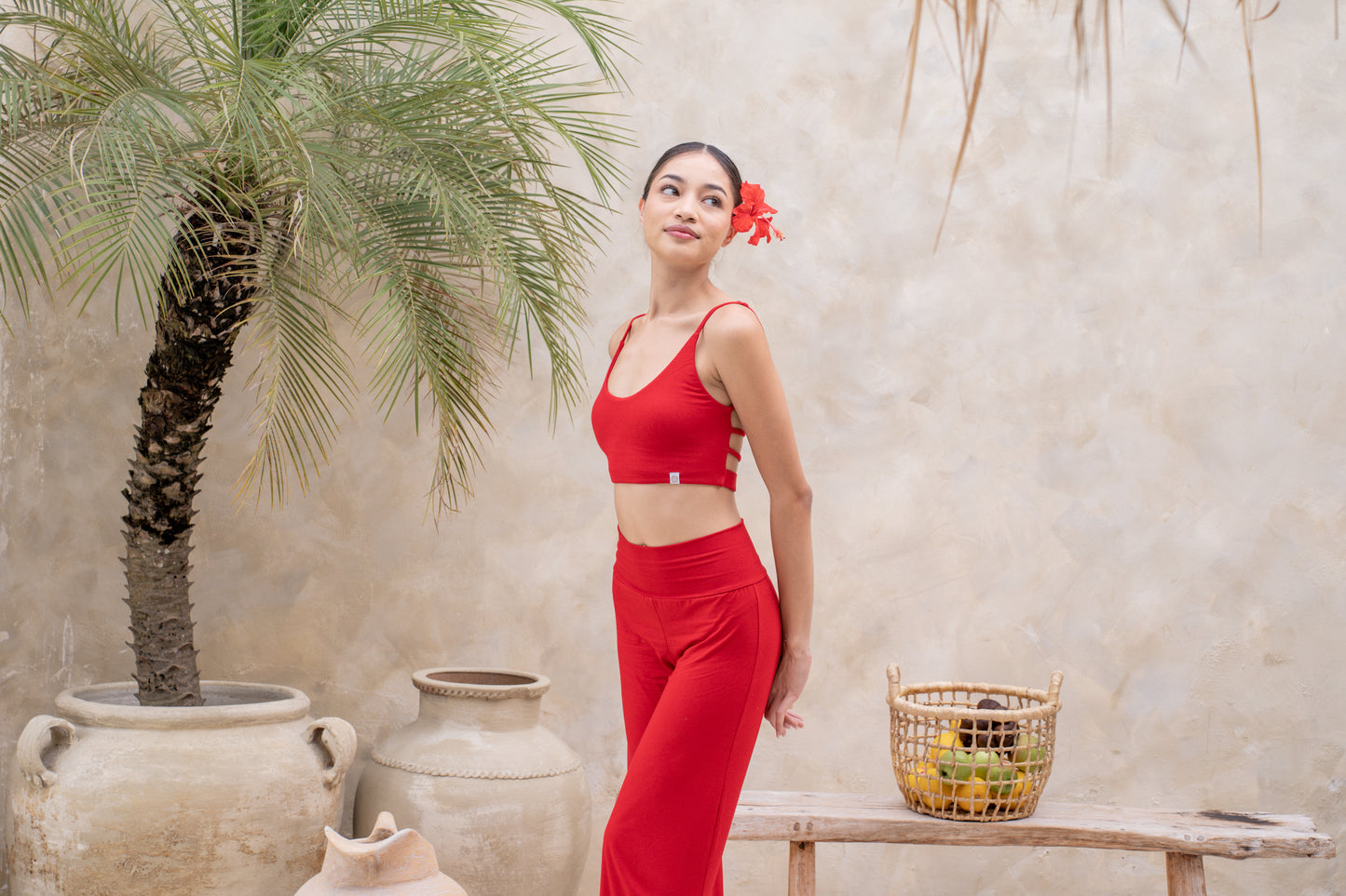 Dhara Strappy Back Top - Chilli