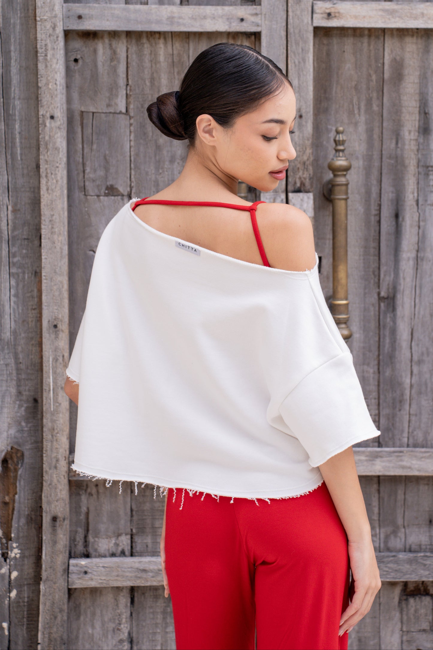 Asha Organic French Cotton Sweatshirt - Milk