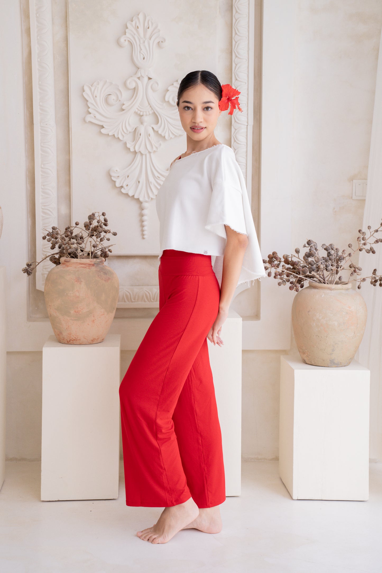Mana Straight Pants - Chilli