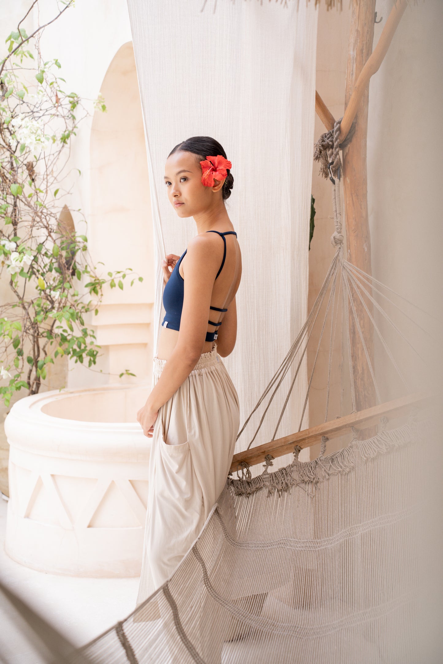 Dhara Strappy Back Top - Midnight