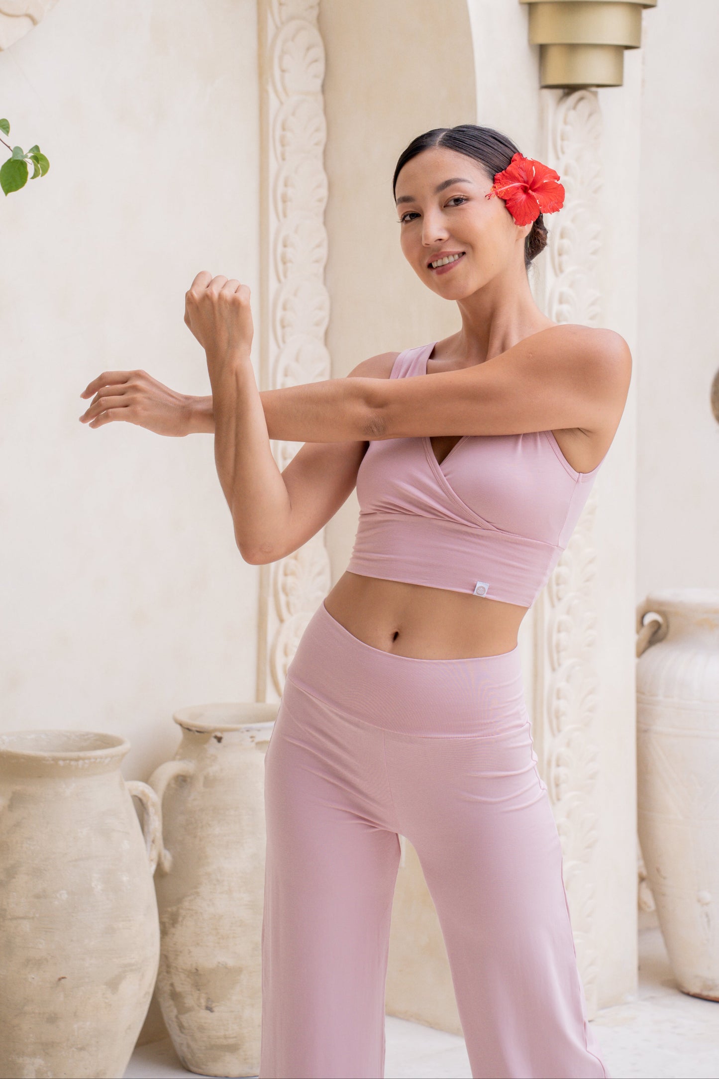 Drishti Wrap Top - Cherry Blossom