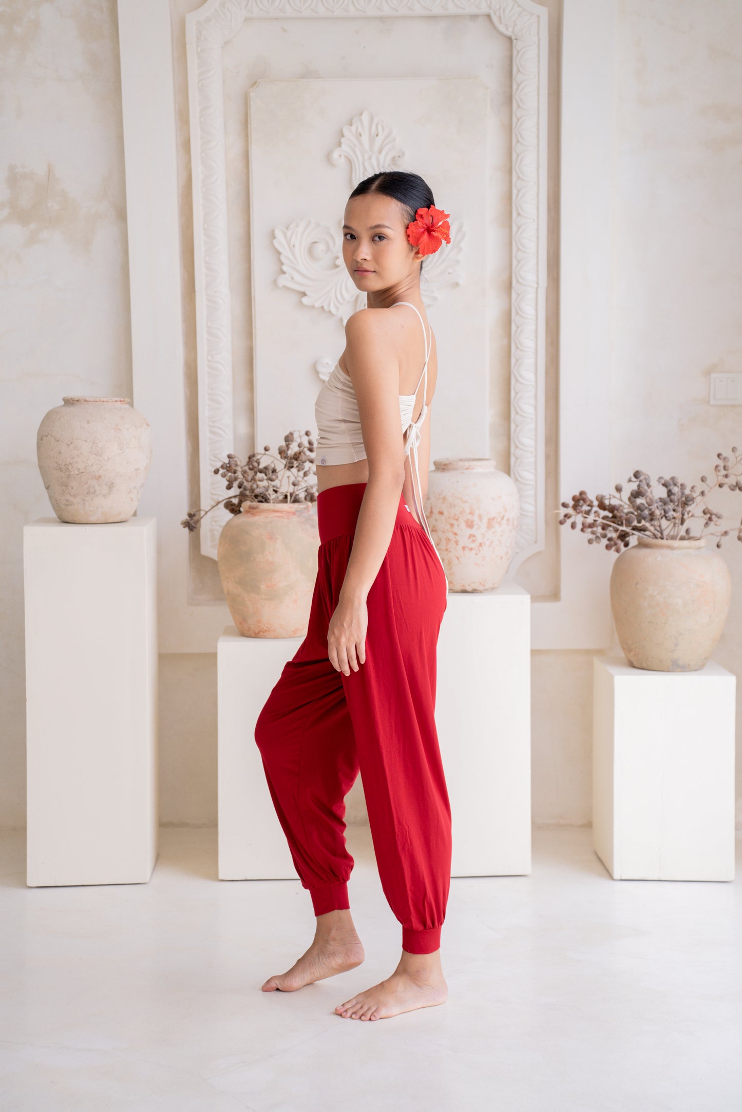 Samata Harem Pants - Wild Rose