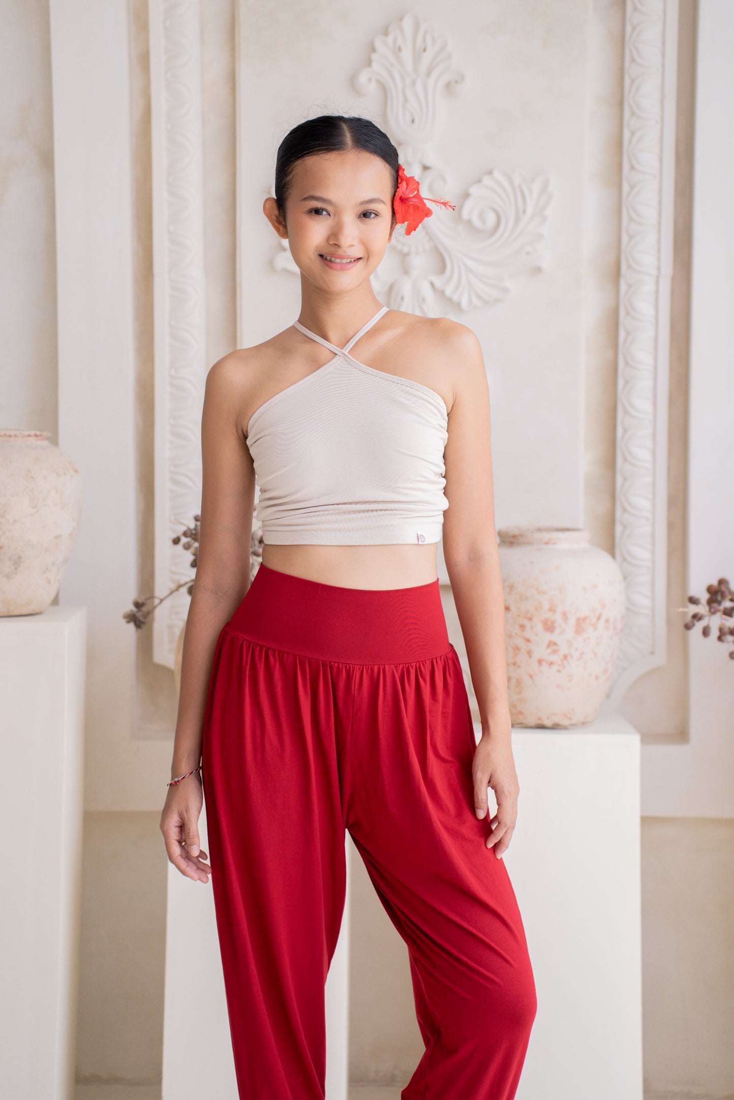 Turiya Halter-neck Top - Seashell
