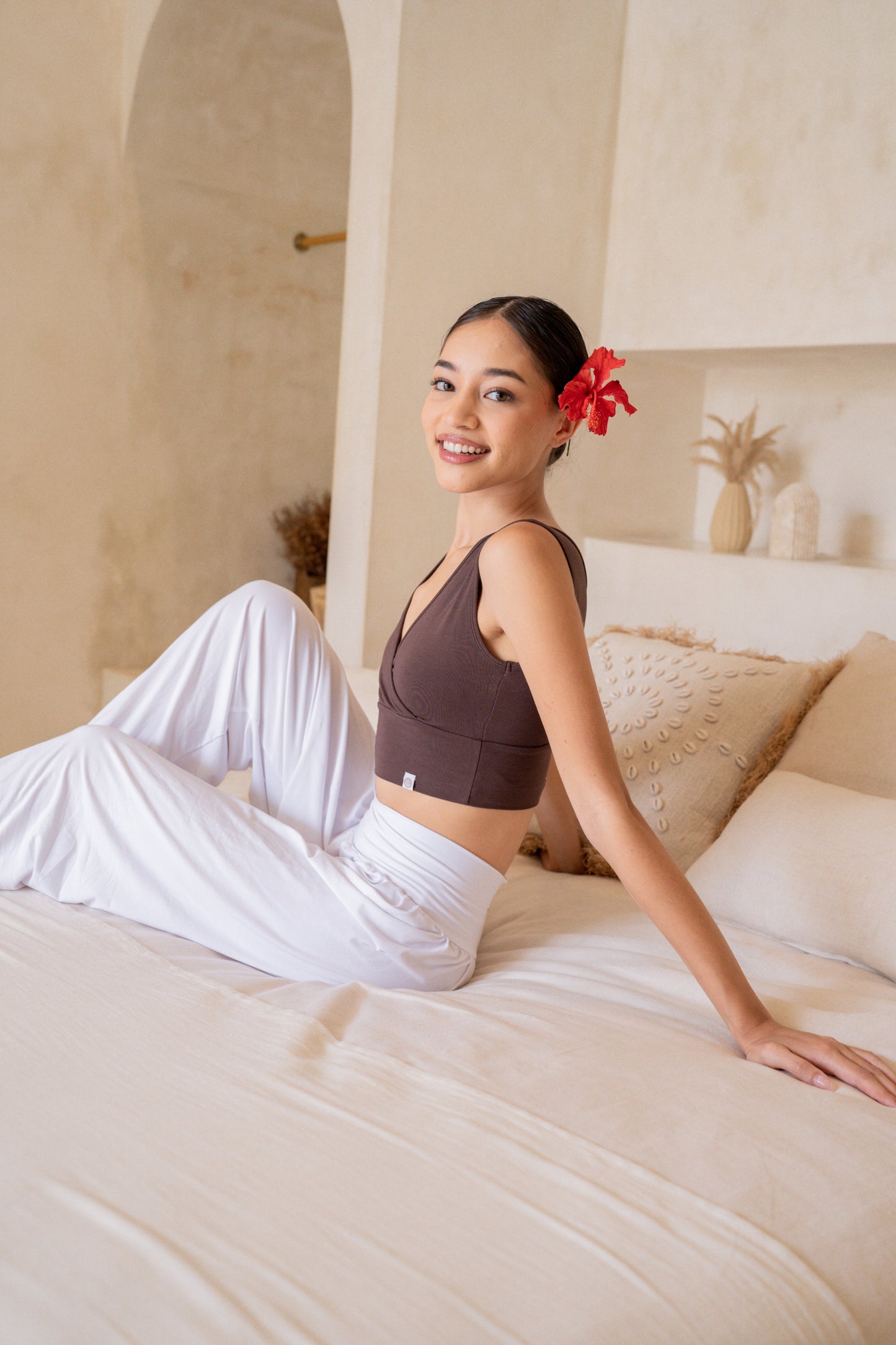 Drishti Wrap Top - Chocolate