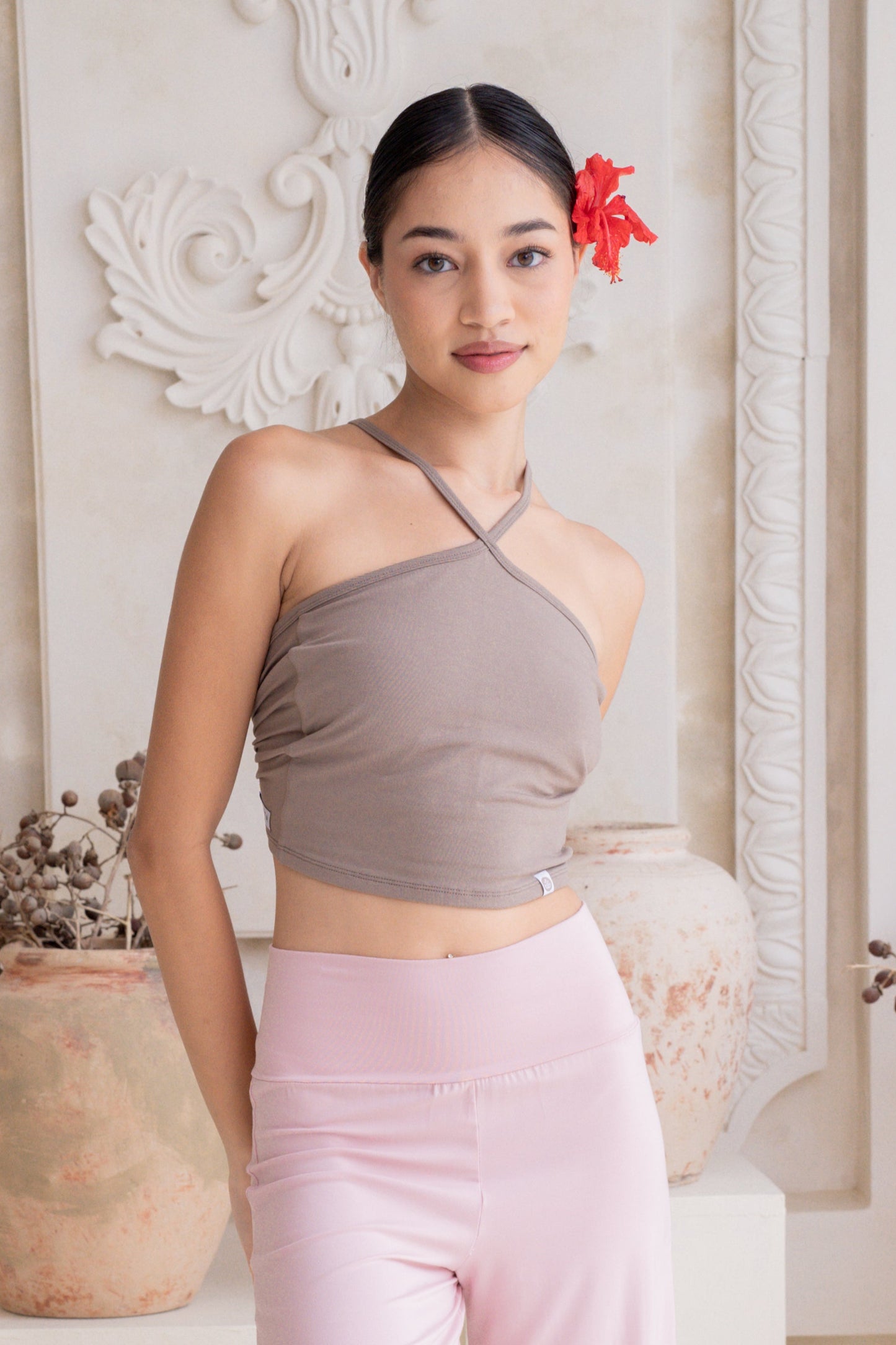 Turiya Halter-neck Top - Sable