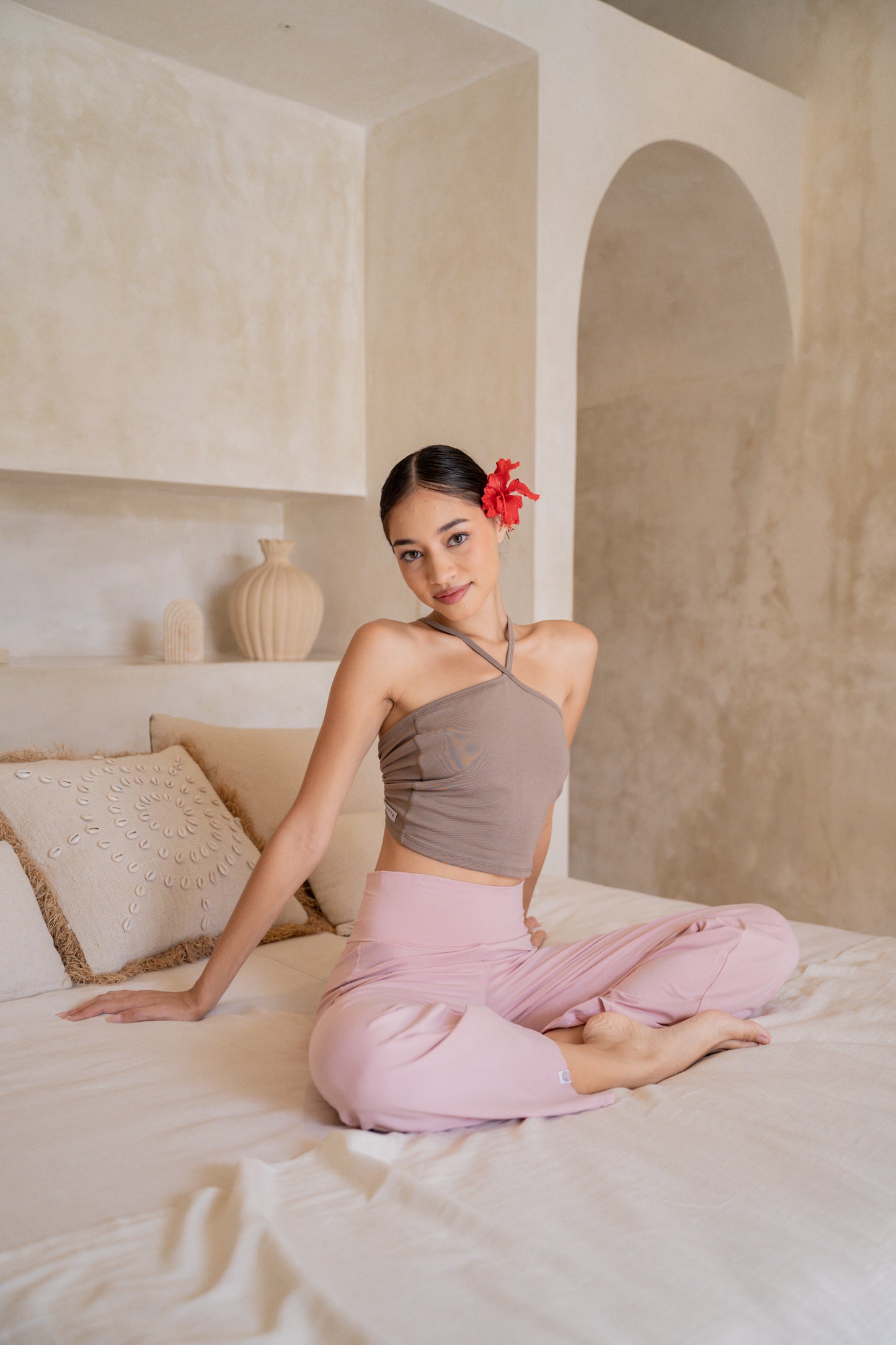 Turiya Halter-neck Top - Sable