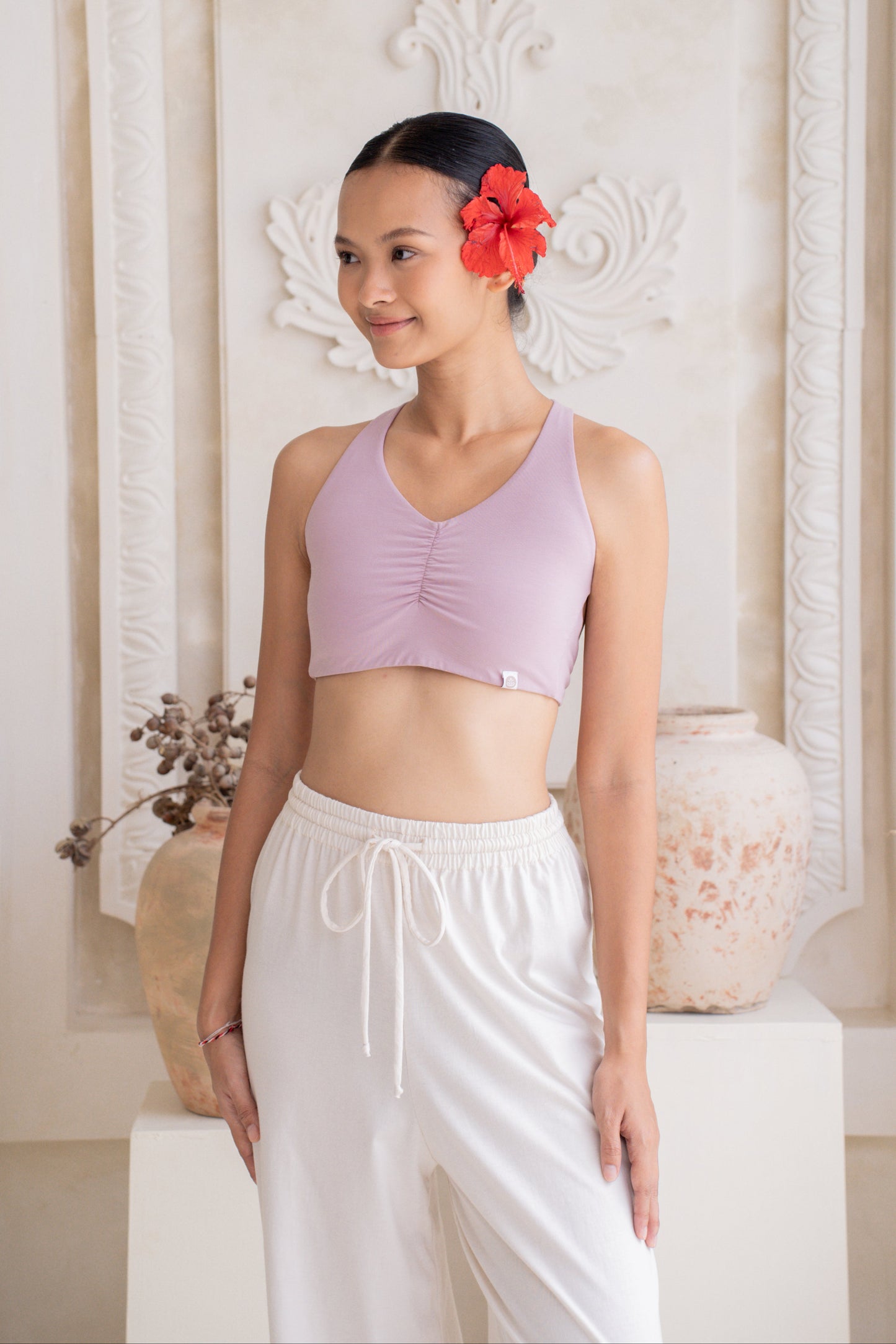 Lalita Cross Back Top - Mauve