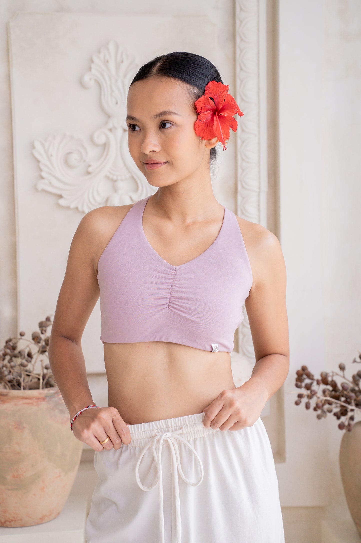 Lalita Cross Back Top - Mauve