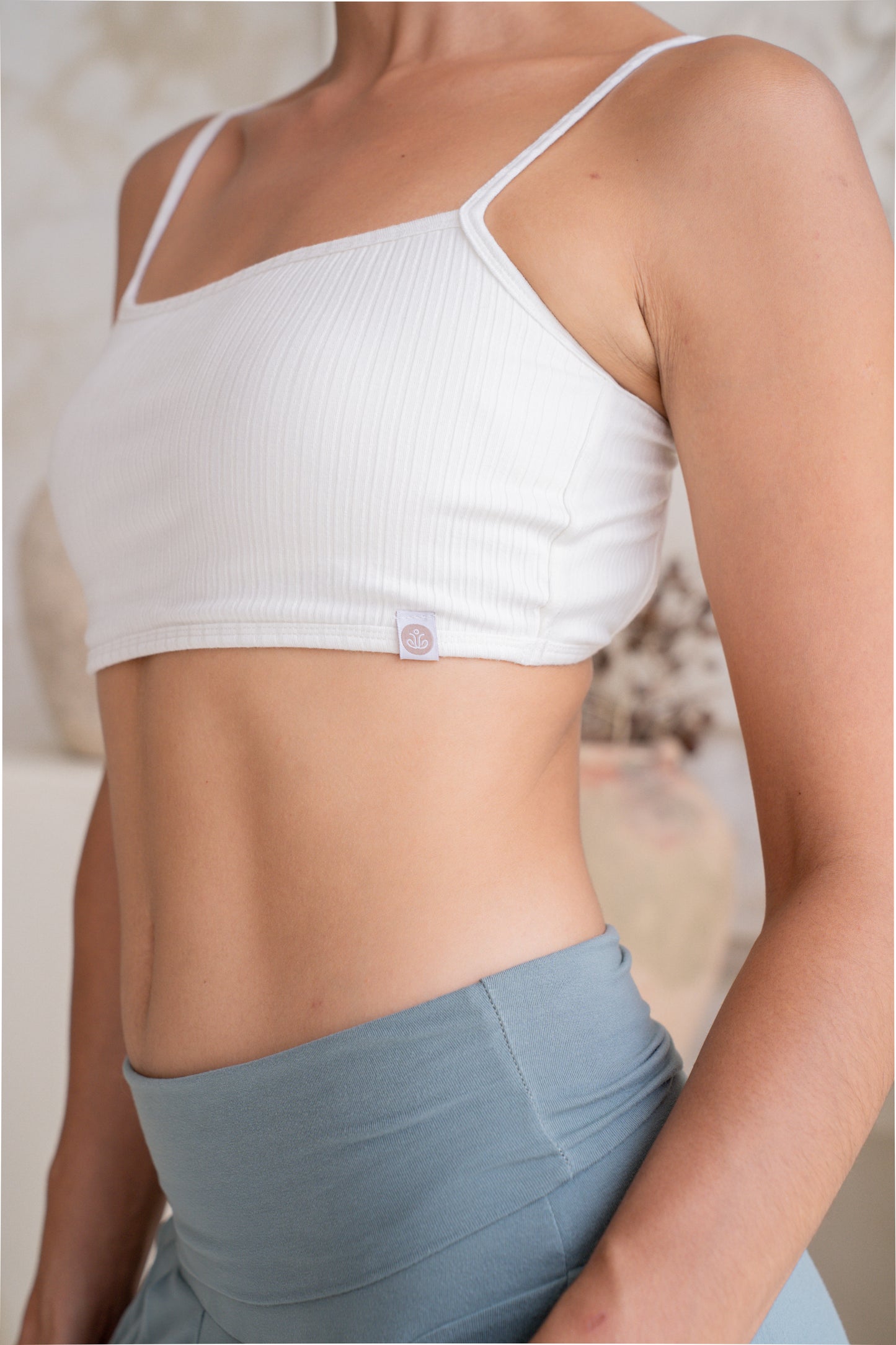 Tara Ribbed Top - Crème