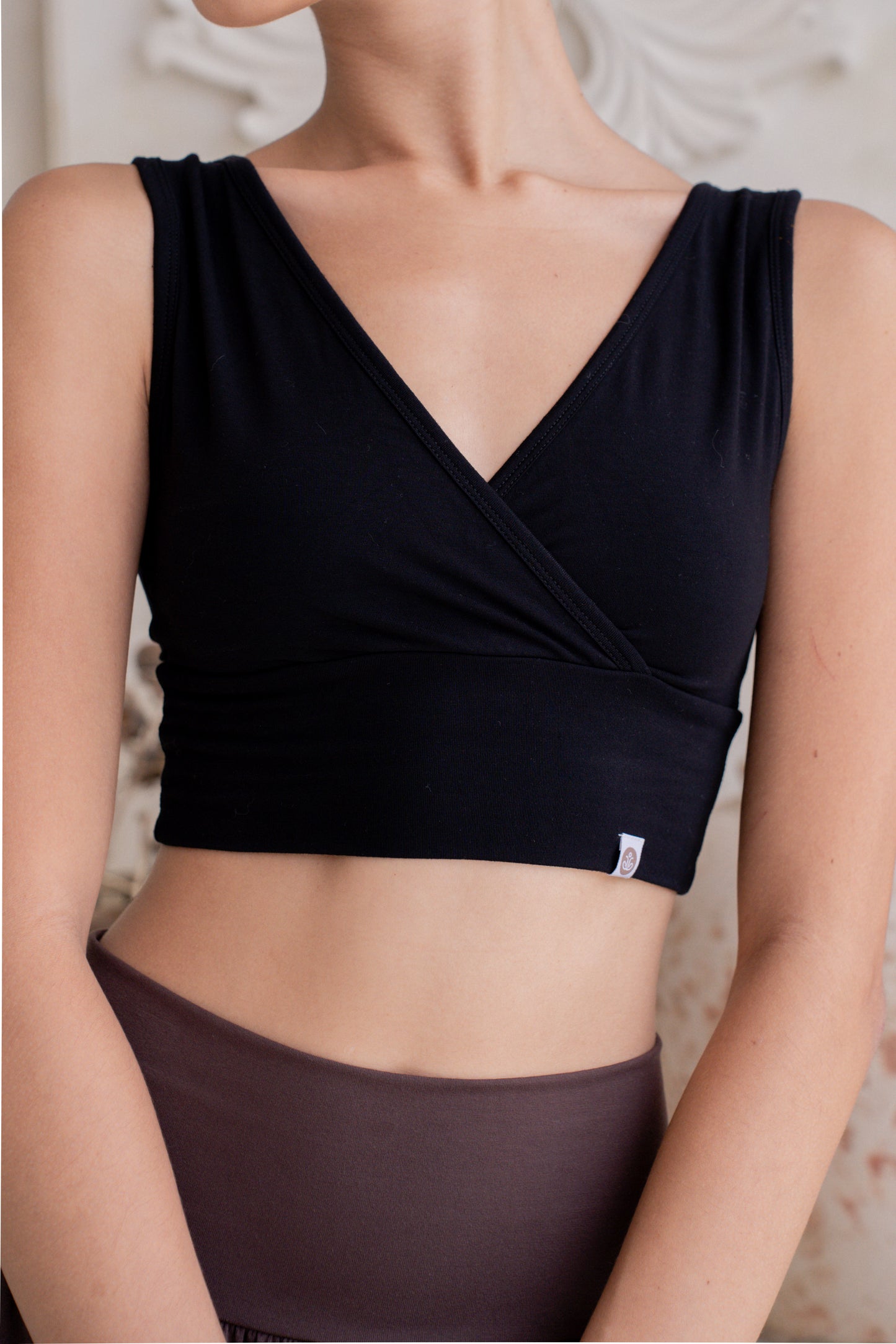 Drishti Wrap Top - Black