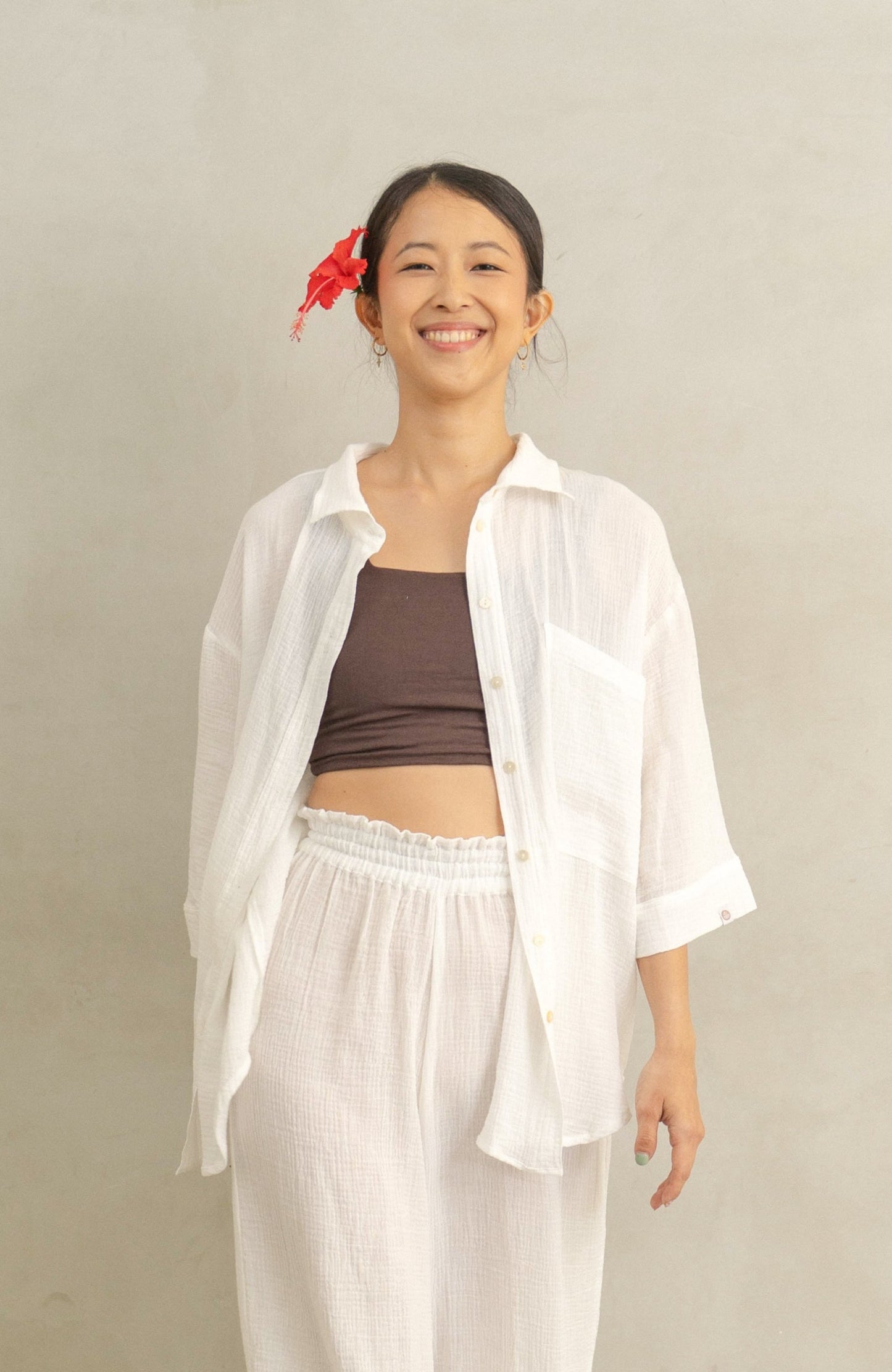 Prana 100% Premium Organic Cotton Shirt - White